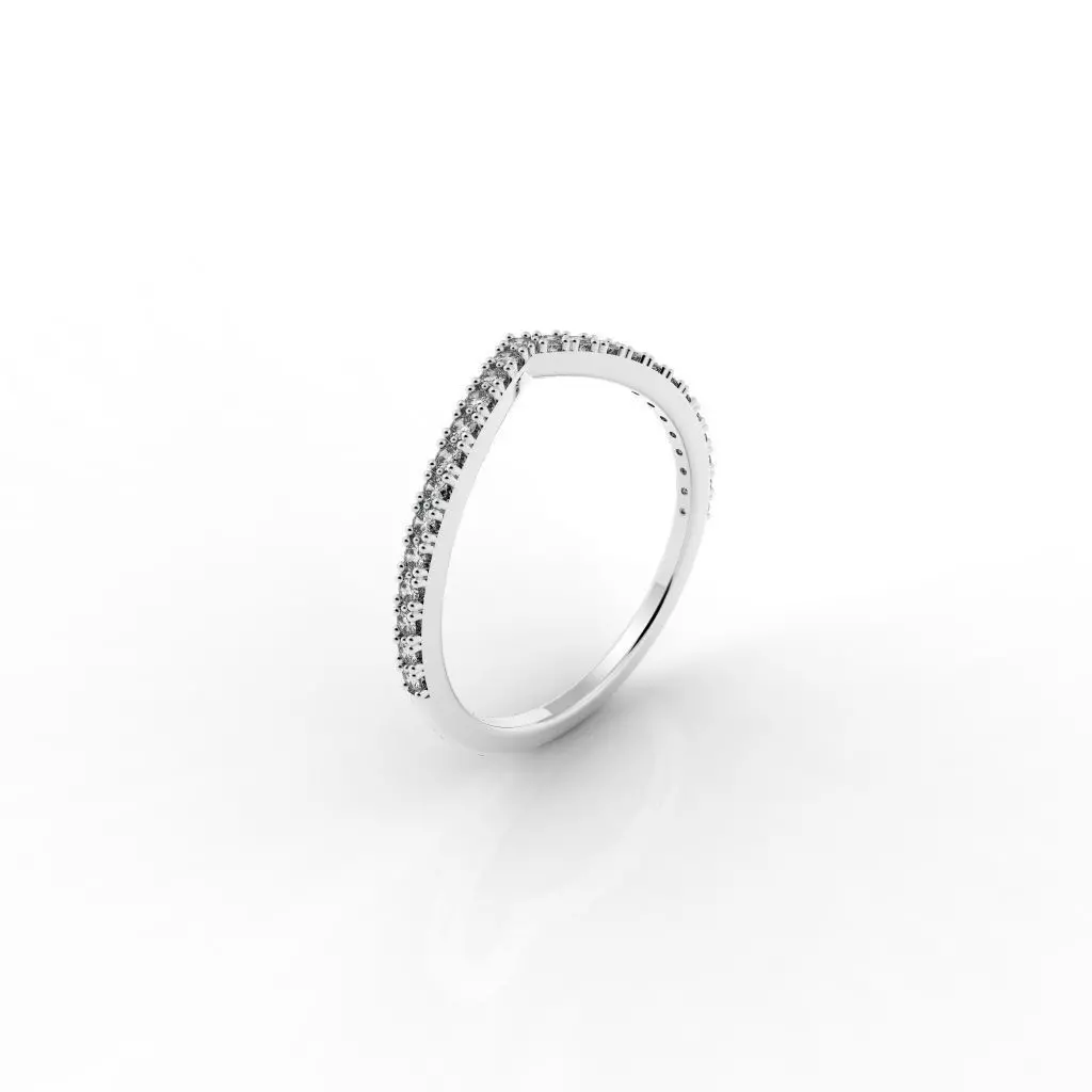 Light Modern Diamond Ring Soft 3D print model_0
