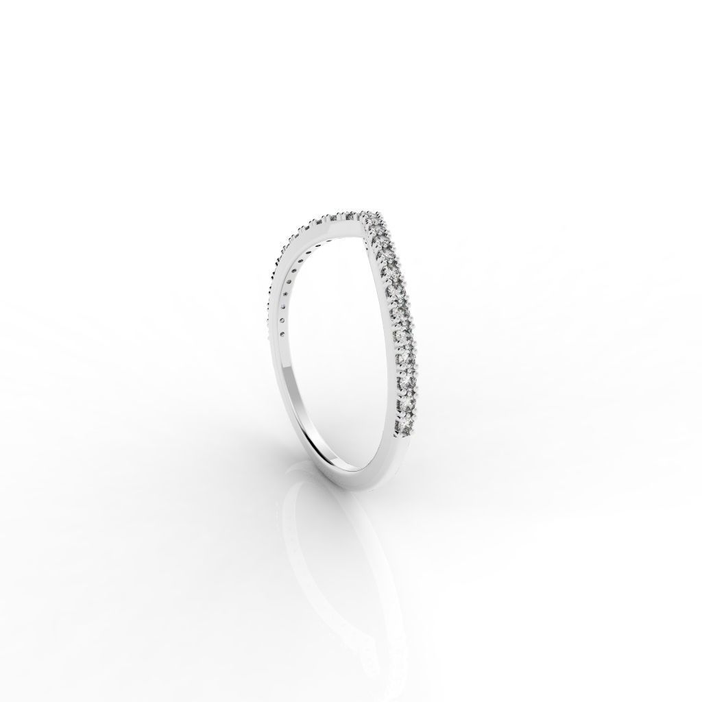Light Modern Diamond Ring Soft 3D print model_2