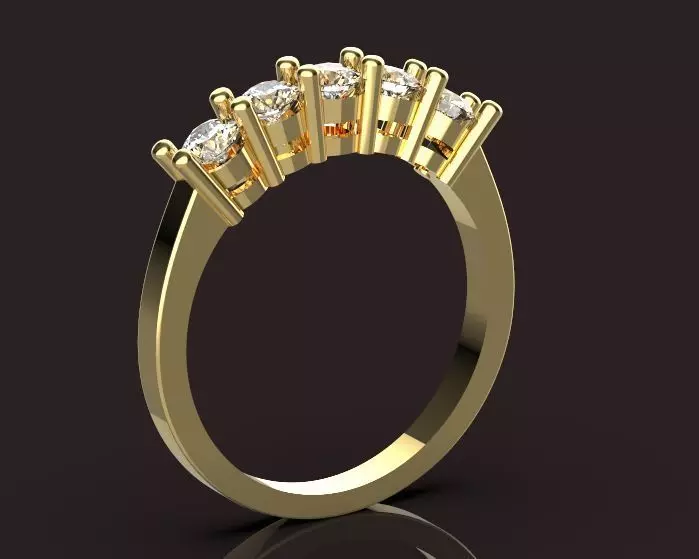engagement ring 3D print model_0