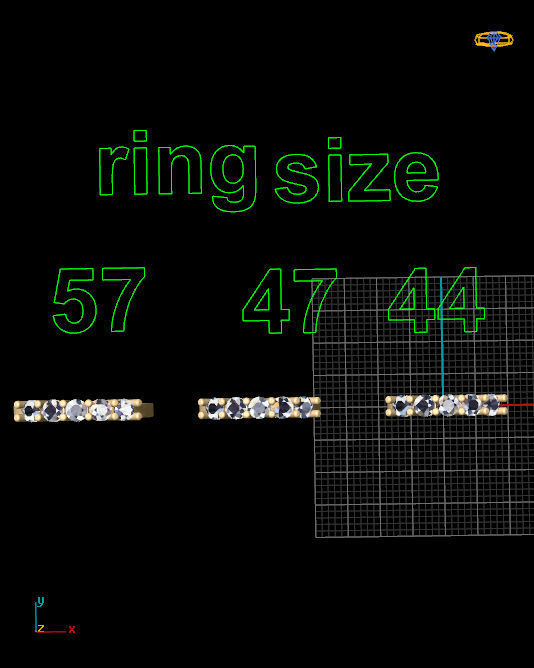 engagement ring 3D print model_4