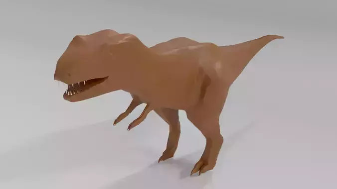 A Simple Clay dainasour