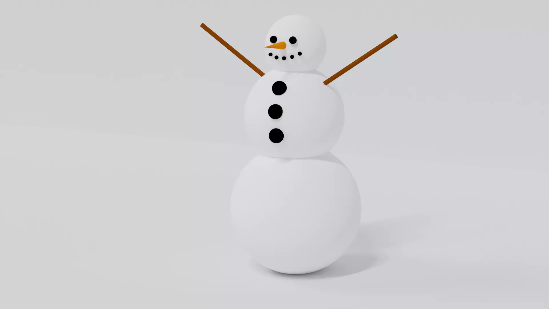 Snowman 3D model_0