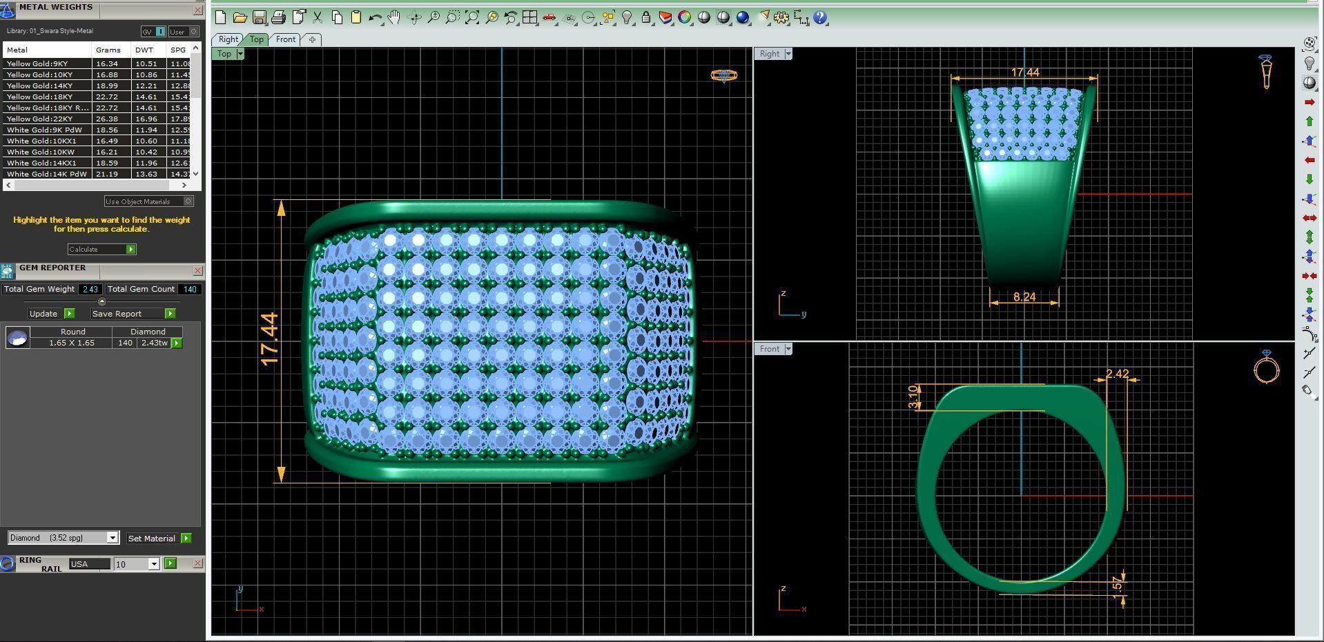 Fancy mans Ring 3D print model_2