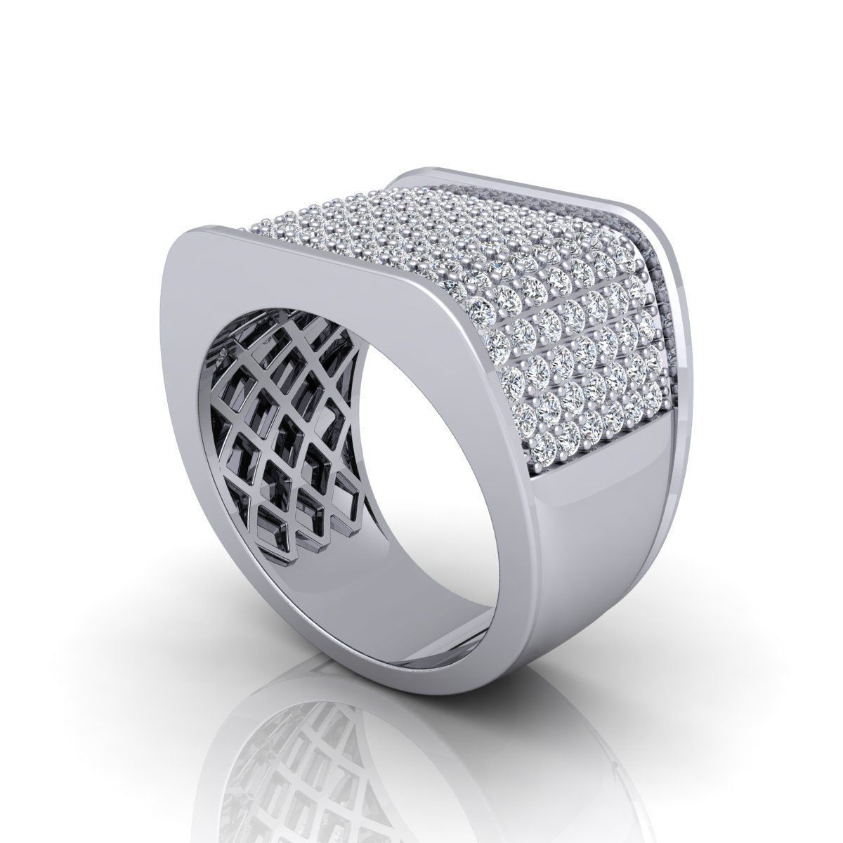 Fancy mans Ring 3D print model_3