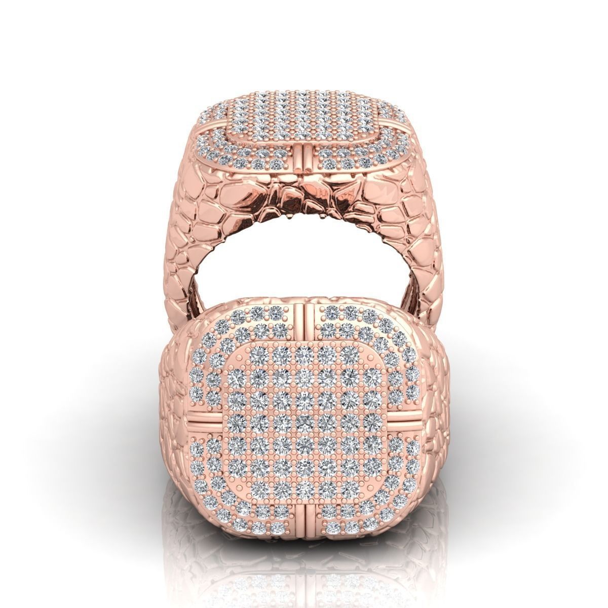 Nugeta Mans Ring  3D print model_8