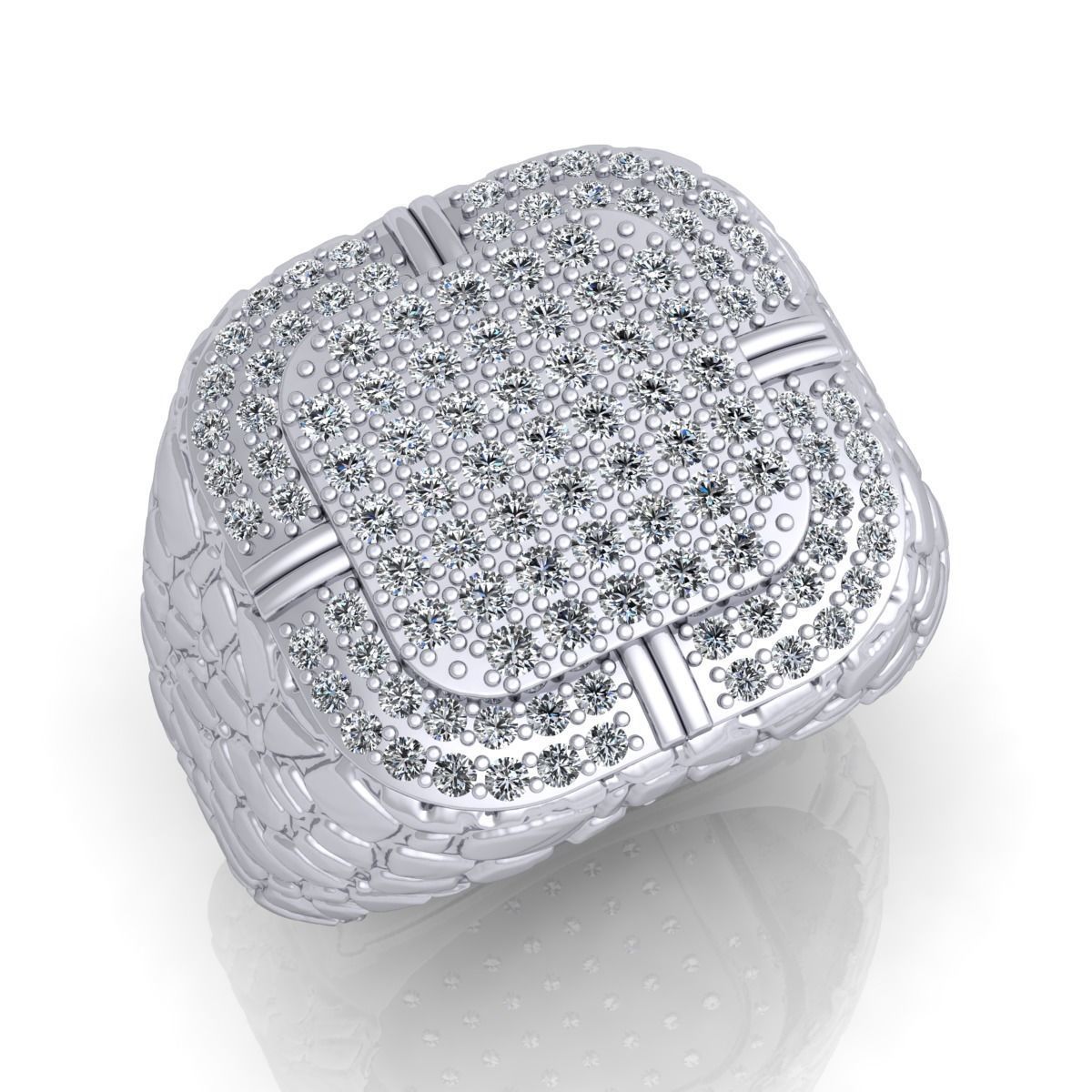 Nugeta Mans Ring  3D print model_4