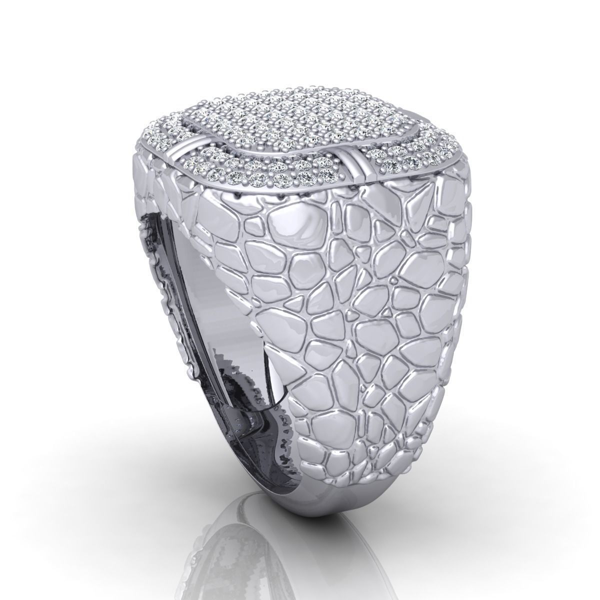 Nugeta Mans Ring  3D print model_6