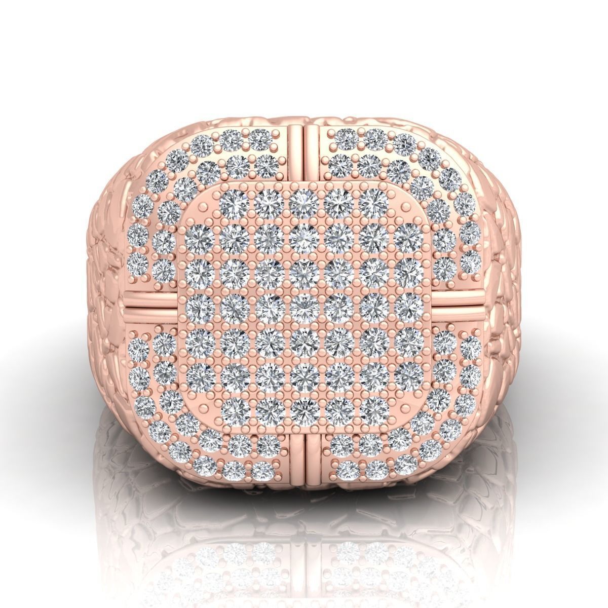 Nugeta Mans Ring  3D print model_5