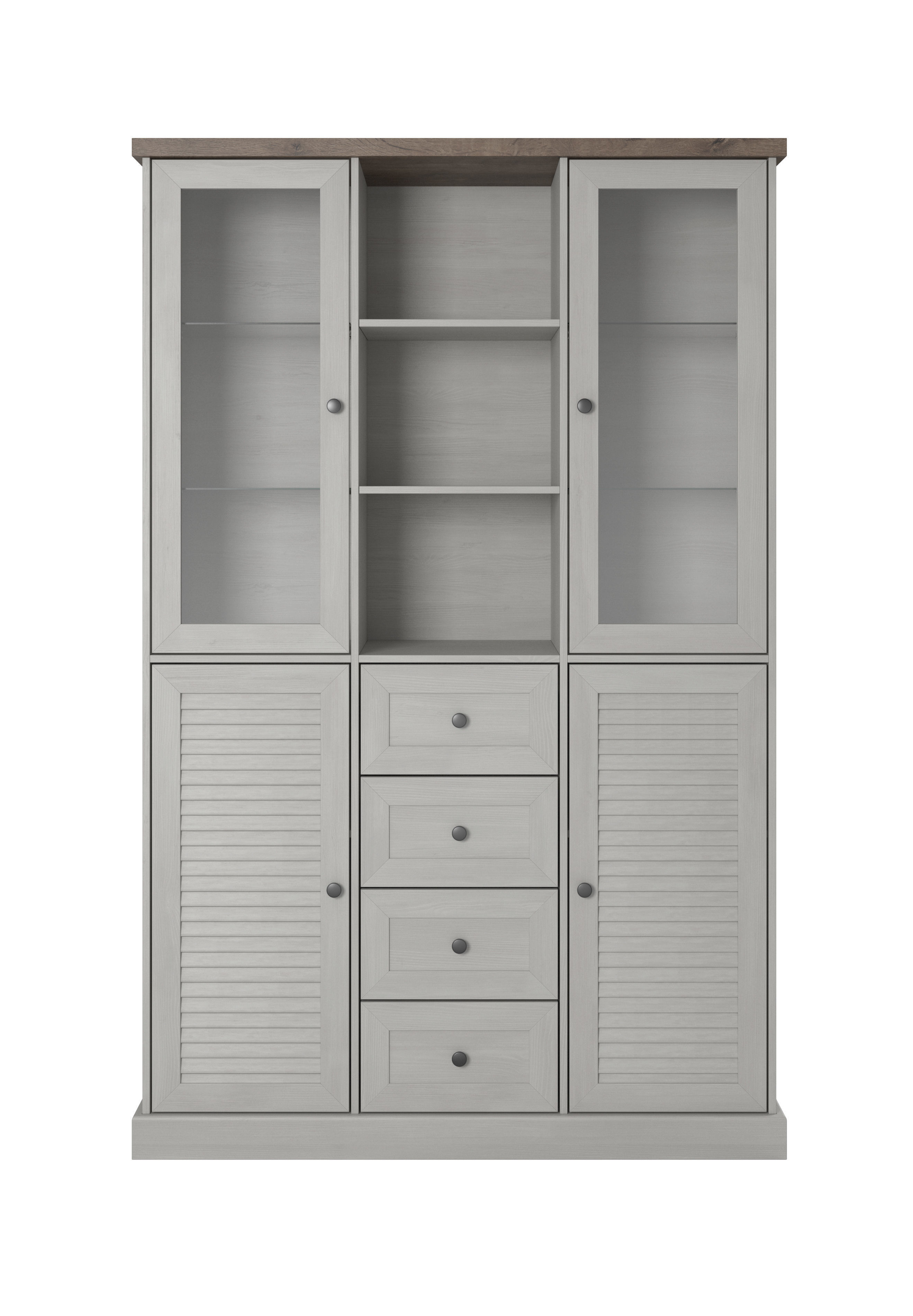 3D Furniture Collection in colonial style in white wood color _13