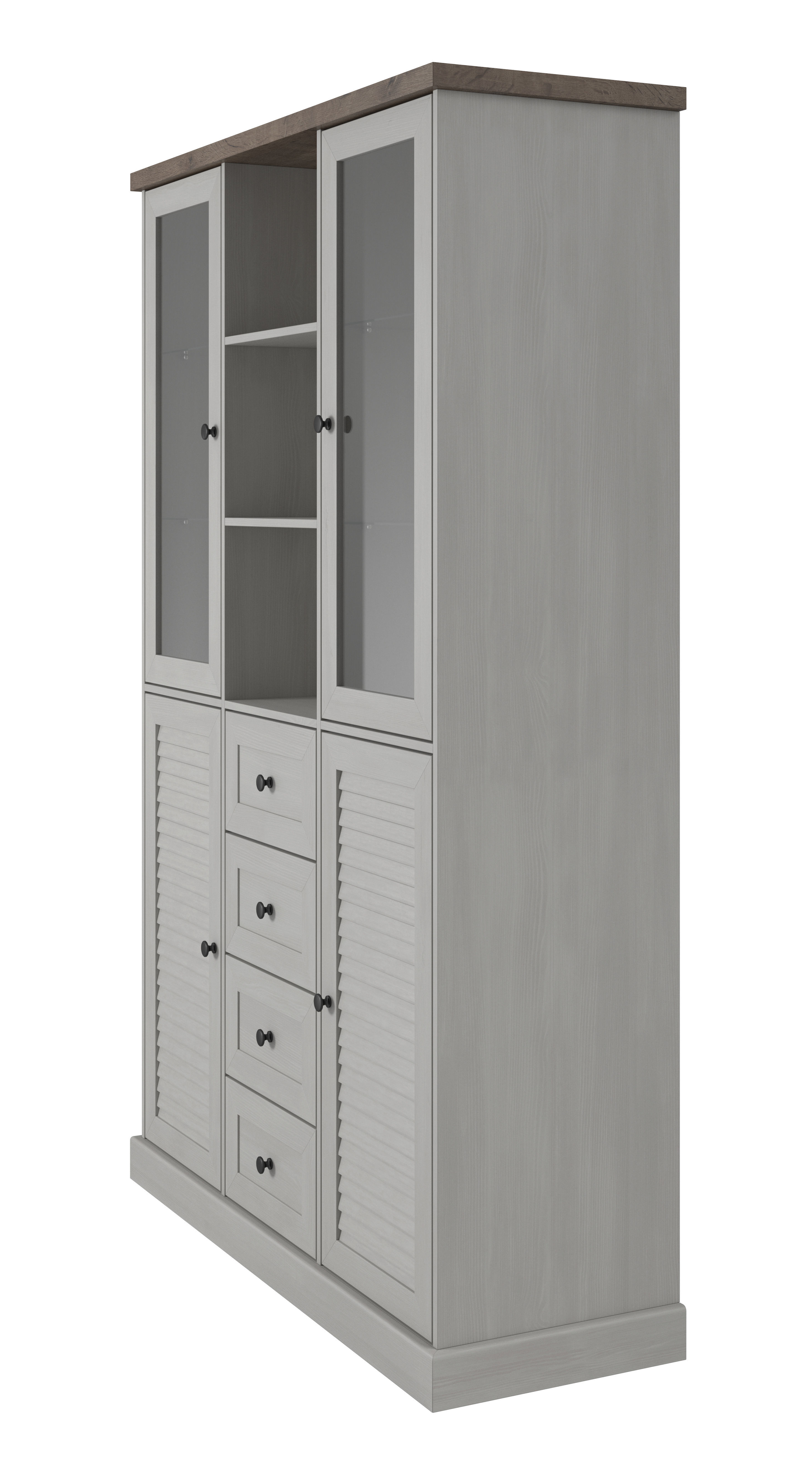 3D Furniture Collection in colonial style in white wood color _15