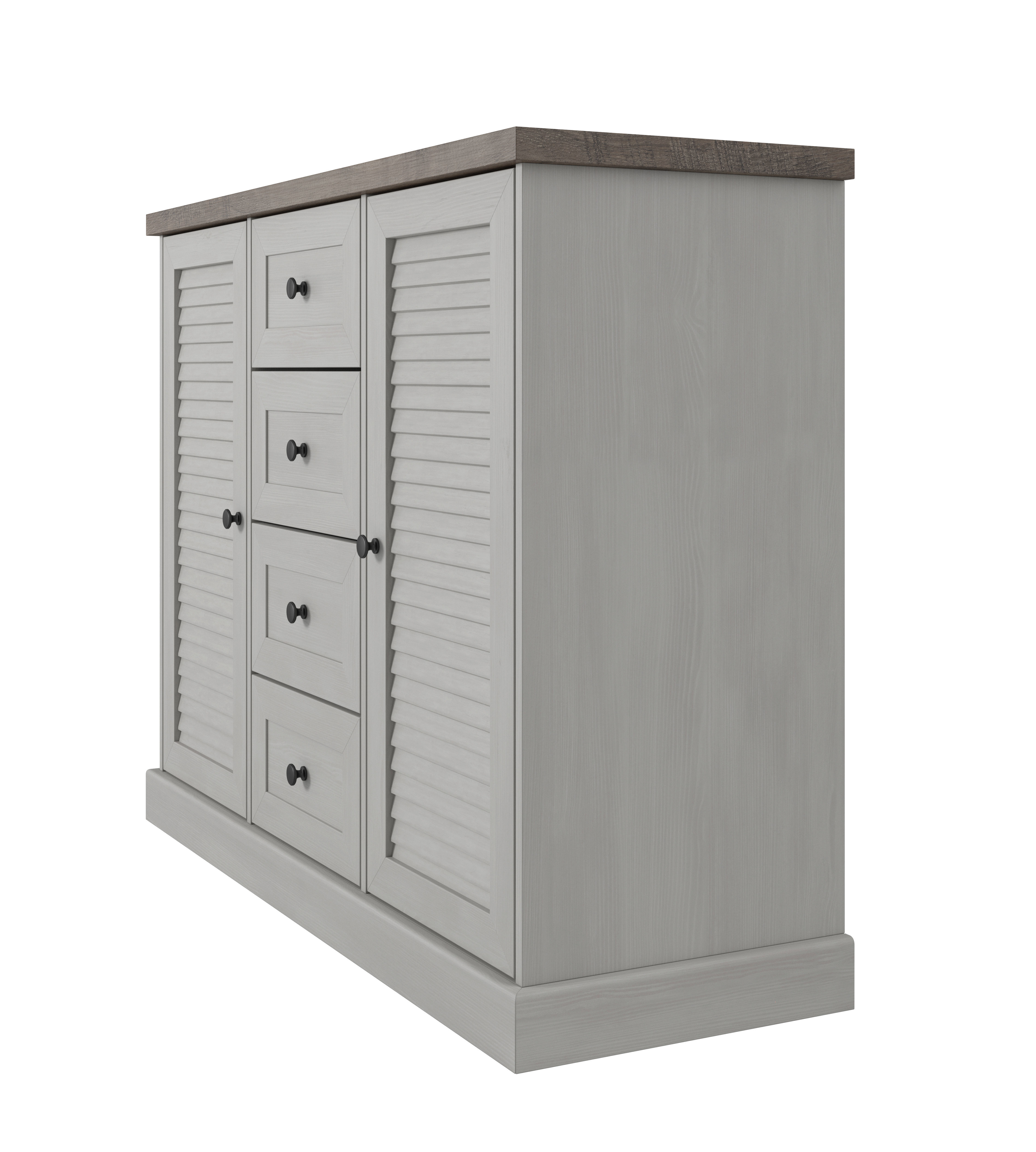 3D Furniture Collection in colonial style in white wood color _18