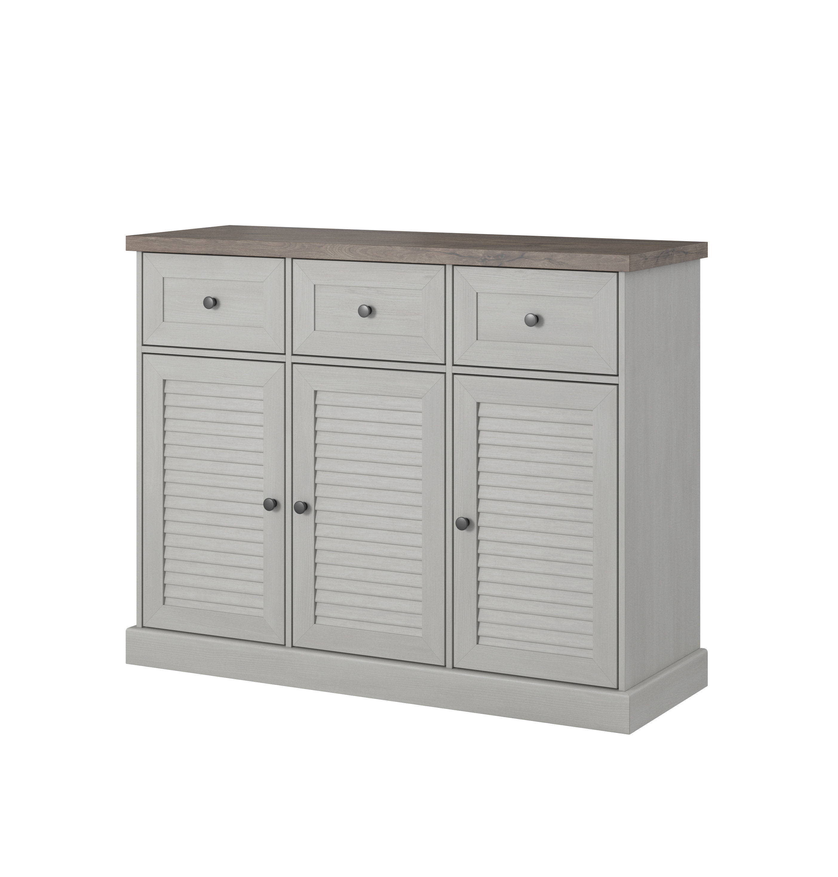 3D Furniture Collection in colonial style in white wood color _29