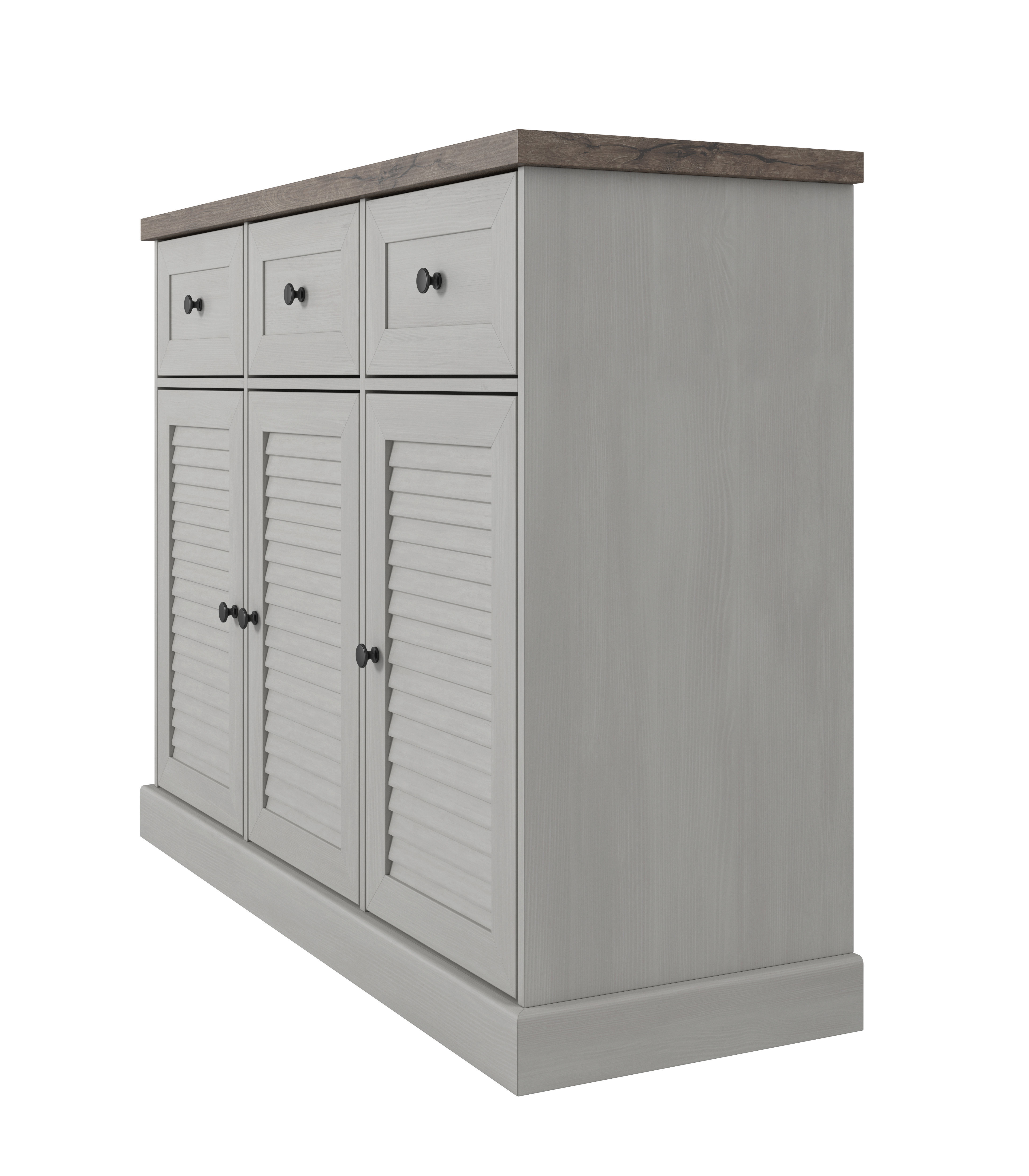 3D Furniture Collection in colonial style in white wood color _30