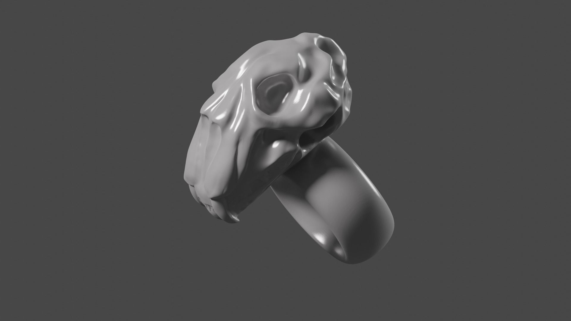 Ring Cat jewelry 3D print model_4