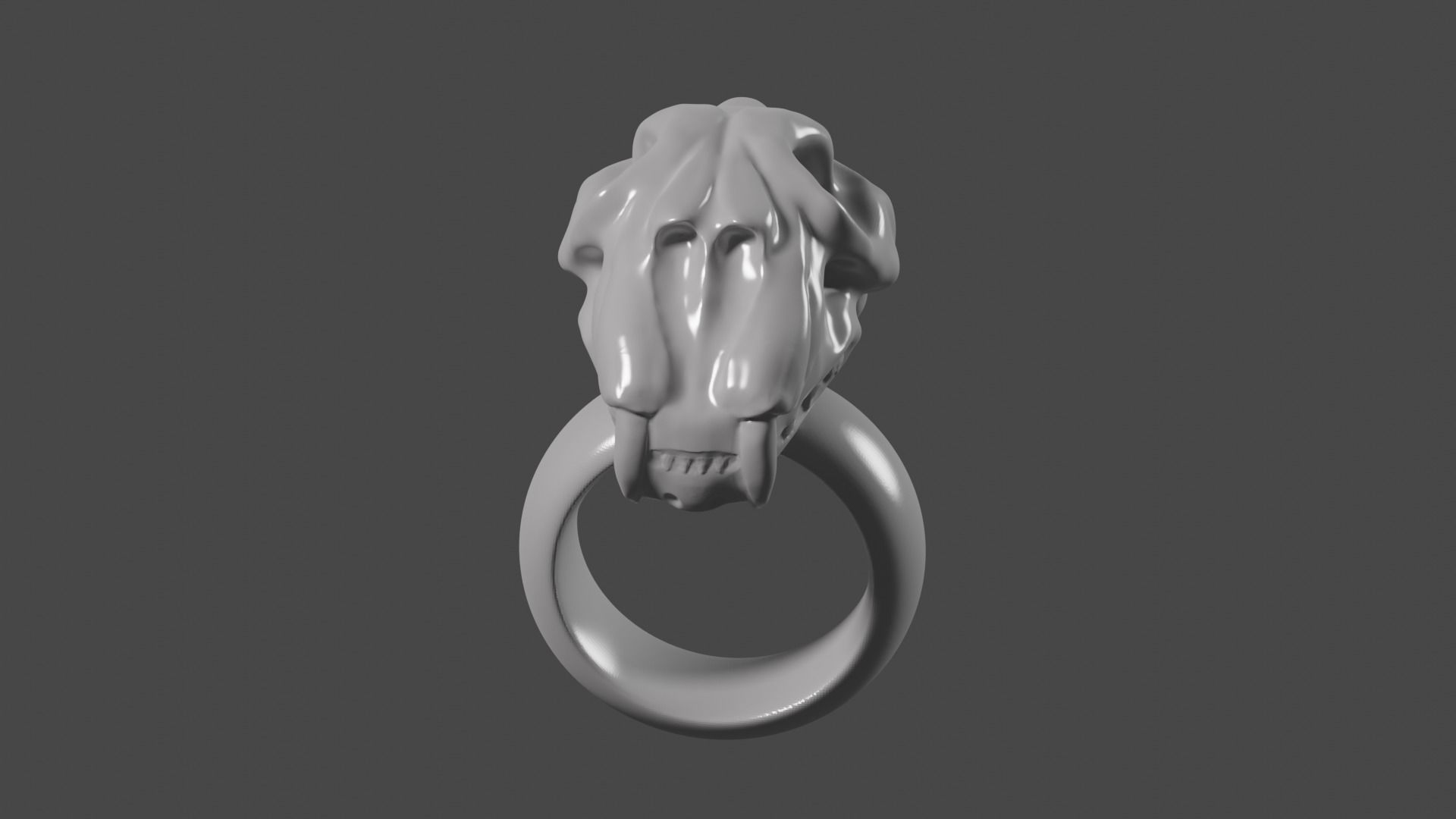 Ring Cat jewelry 3D print model_3