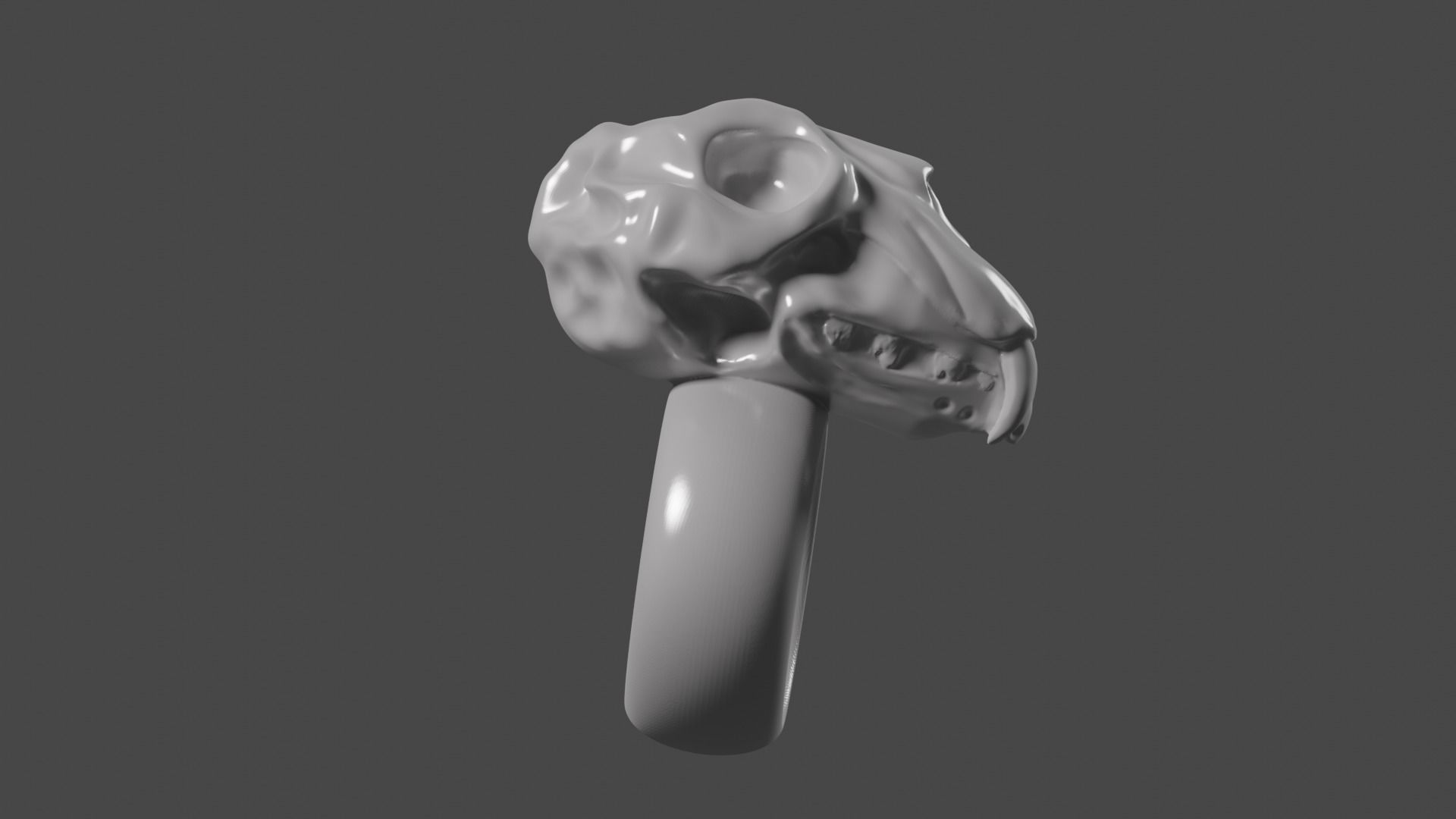 Ring Cat jewelry 3D print model_8