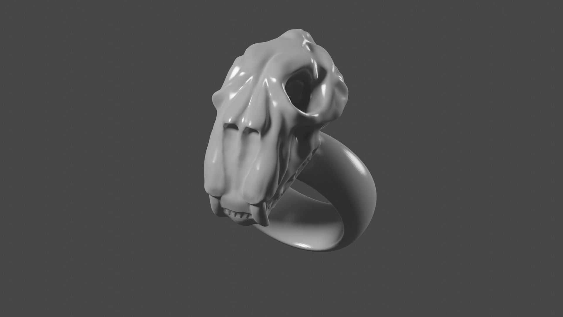 Ring Cat jewelry 3D print model_2