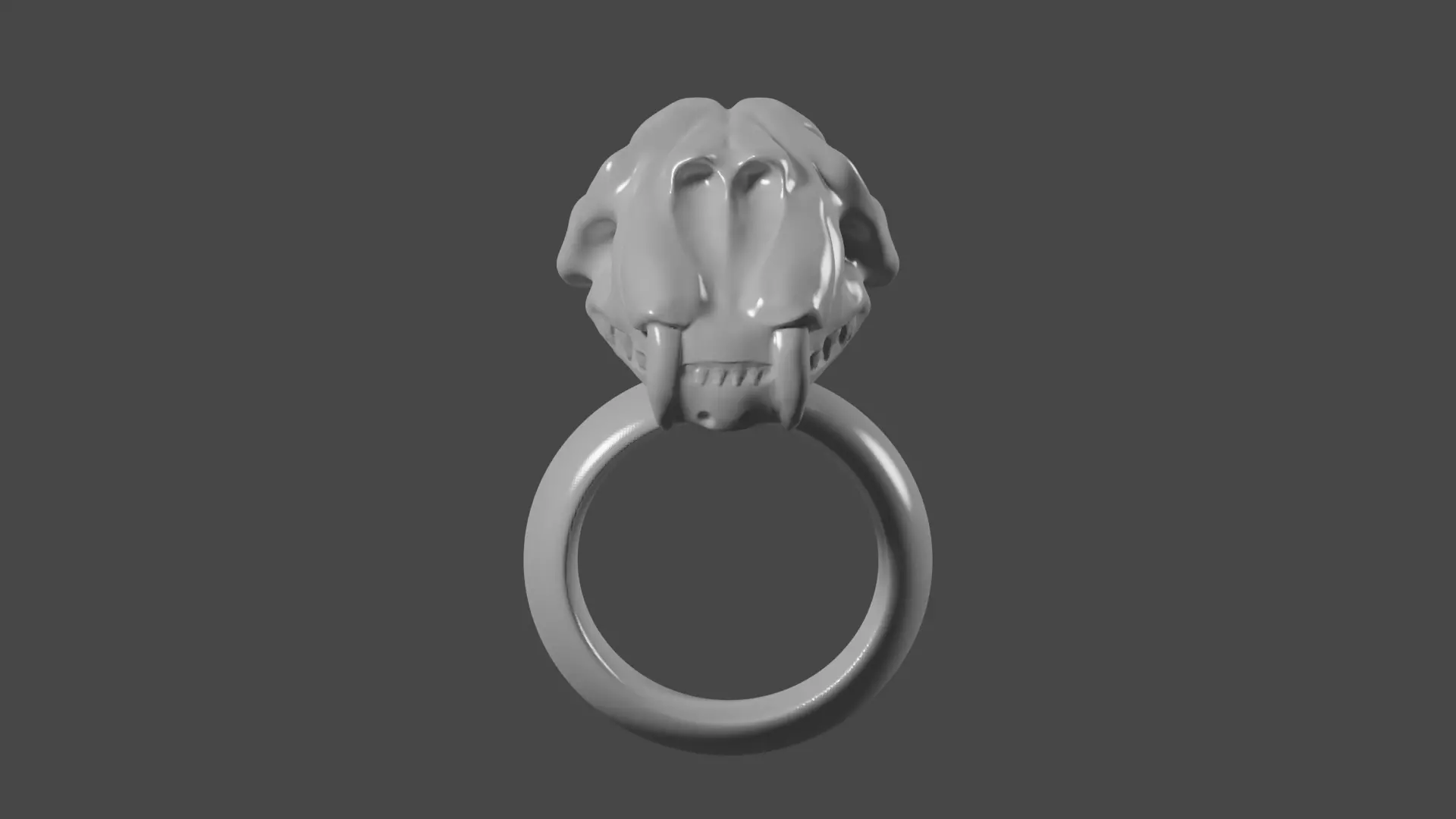 Ring Cat jewelry 3D print model_0