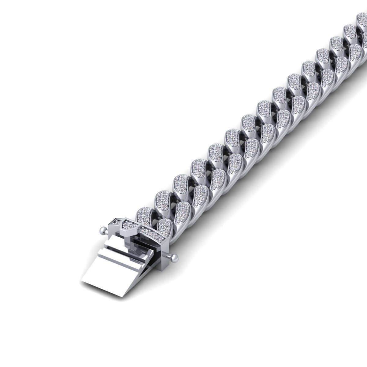 Diamond Breslete With Lock 3D print model_1