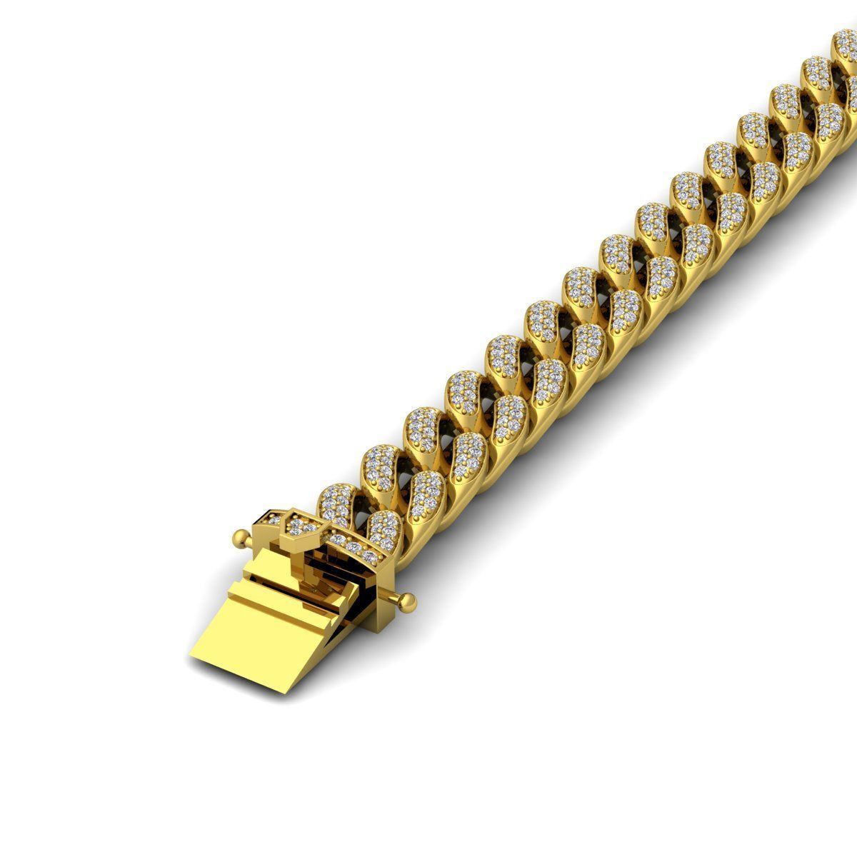 Diamond Breslete With Lock 3D print model_5