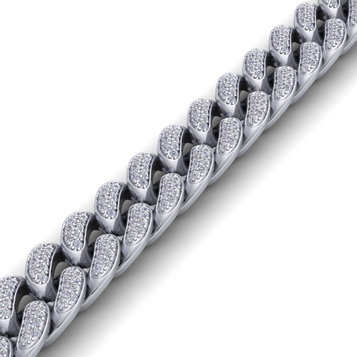 Diamond Breslete With Lock 3D print model_8