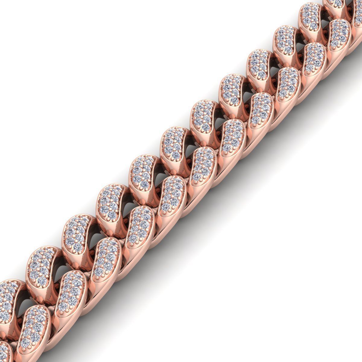 Diamond Breslete With Lock 3D print model_9