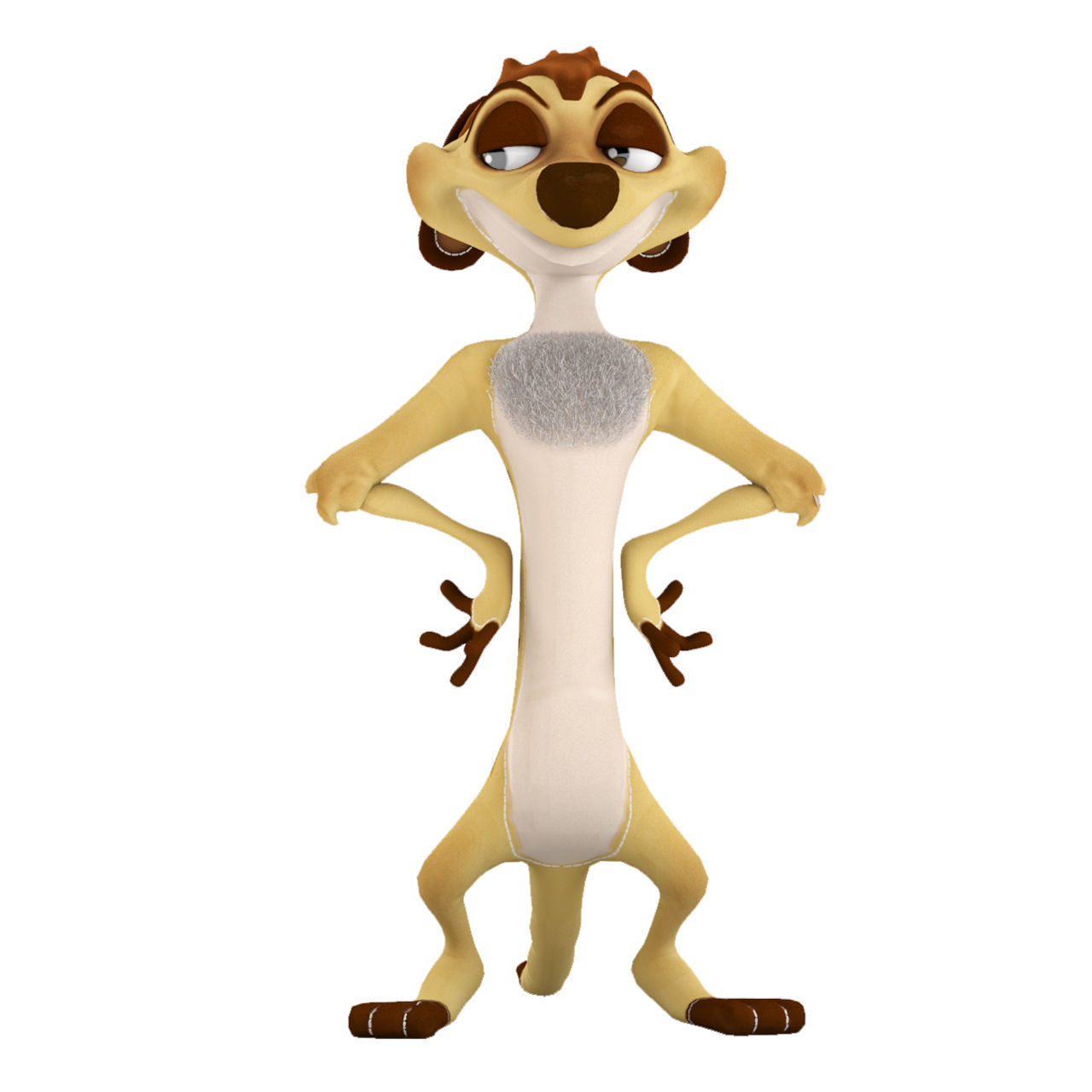 Toys Set 001 - Timon and Pumbaa 3D model_2