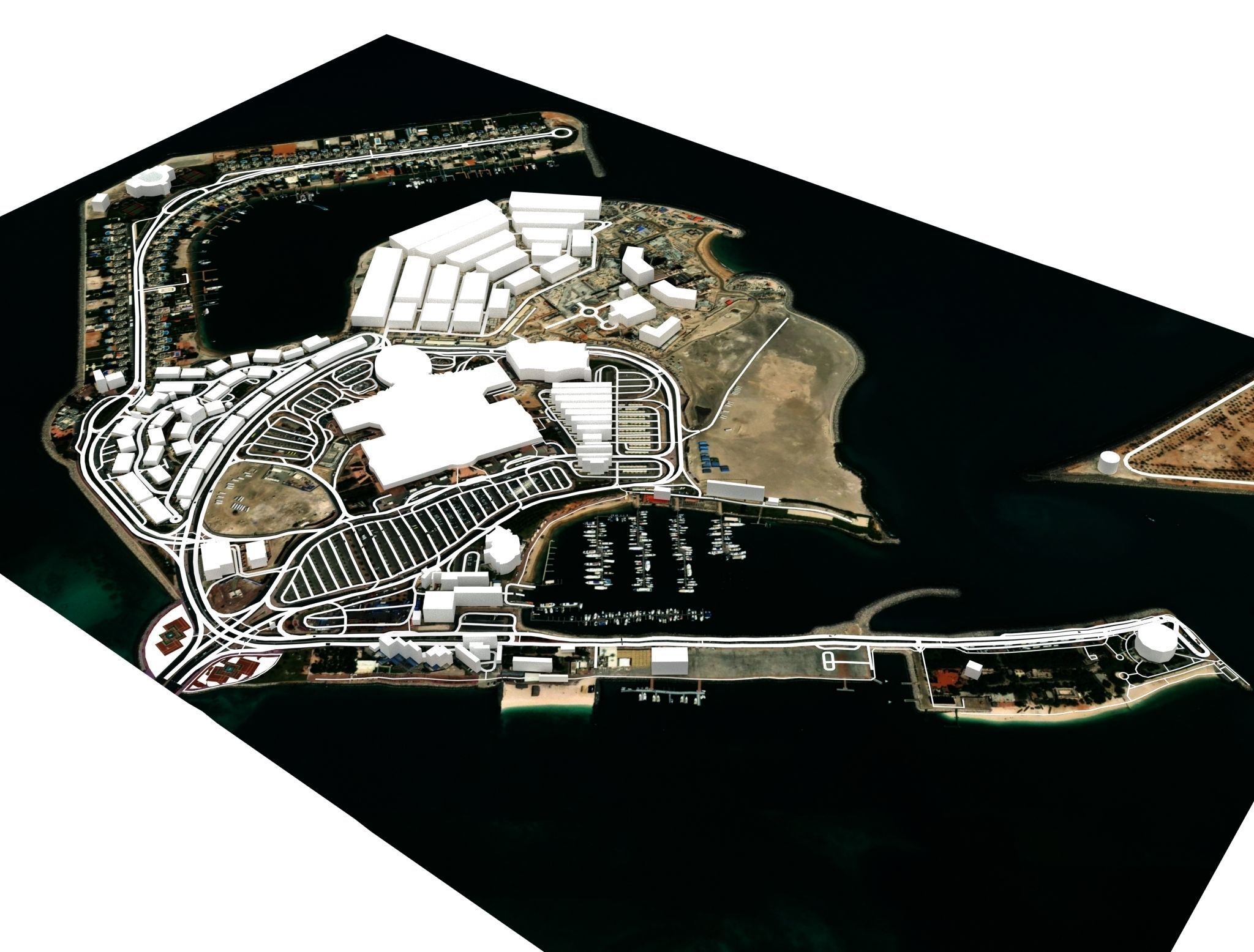 AL Marina Island Abu Dhabi 3D model_1