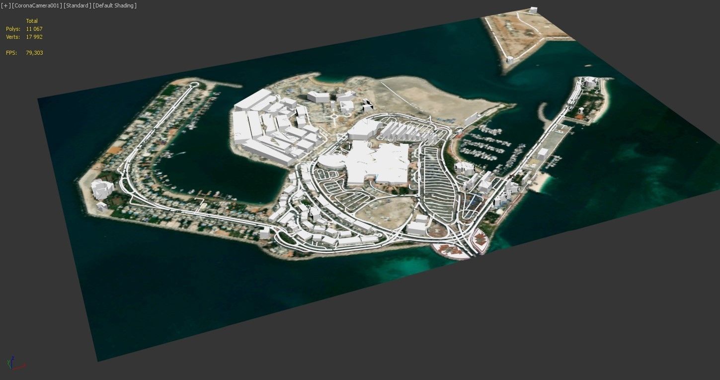 AL Marina Island Abu Dhabi 3D model_6