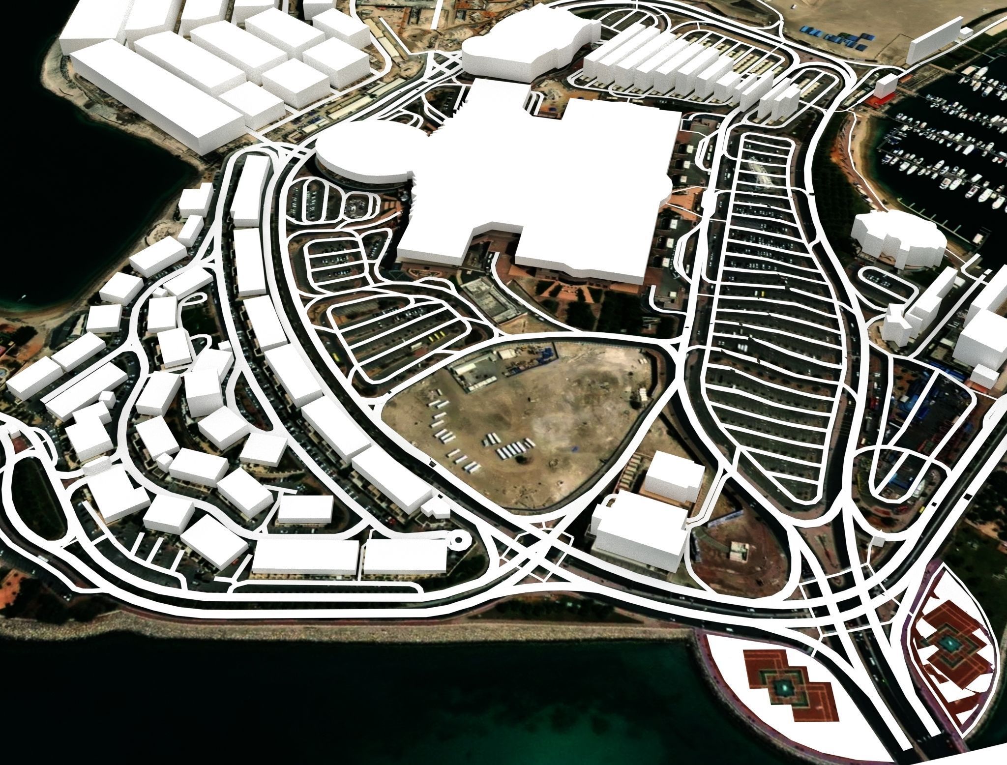 AL Marina Island Abu Dhabi 3D model_3