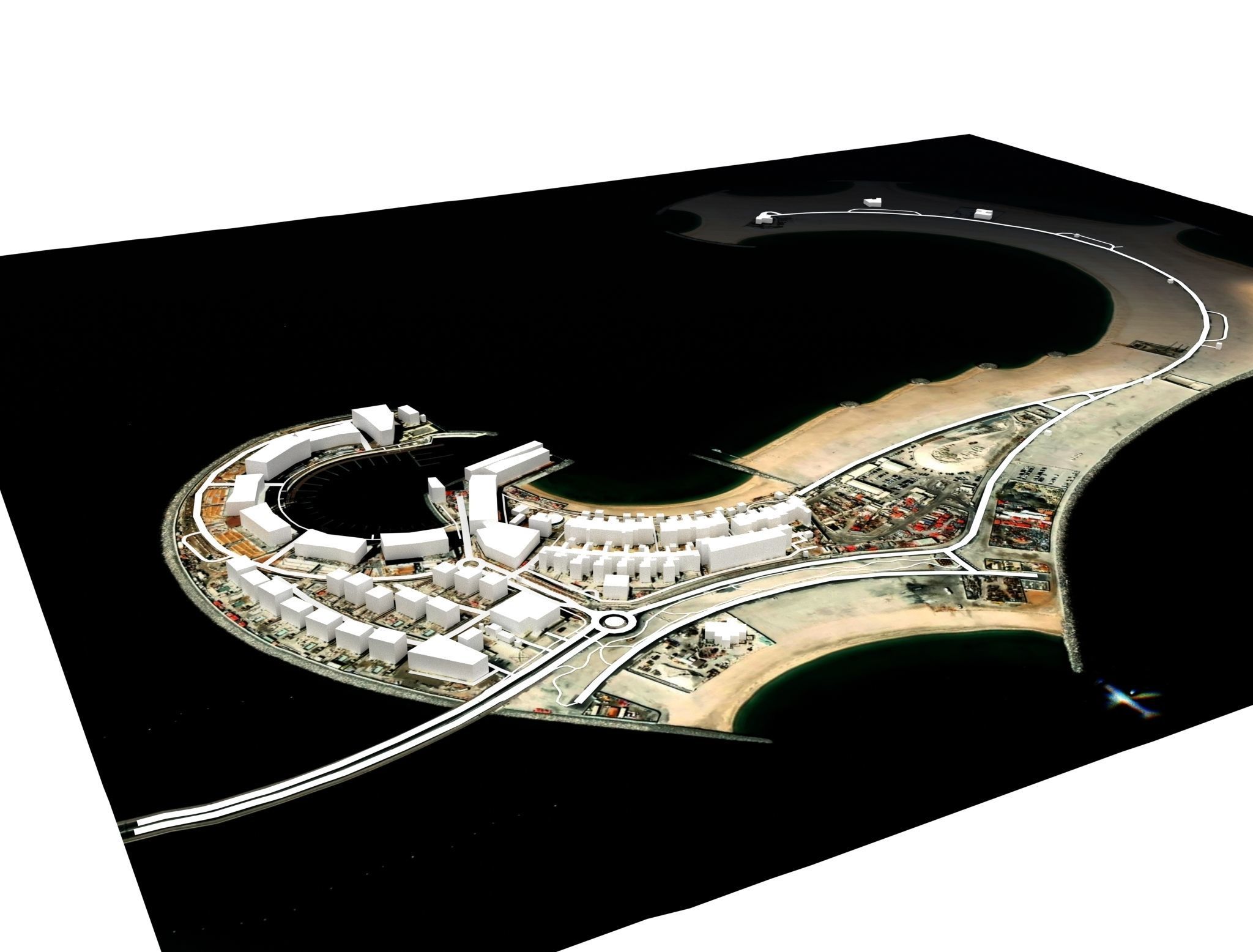 Jumeirah Island 2 Dubai 3D model_1