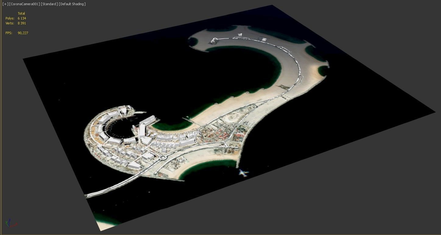 Jumeirah Island 2 Dubai 3D model_8