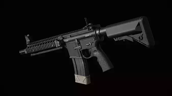 Daniel Defense MK18 Low-poly 3D model