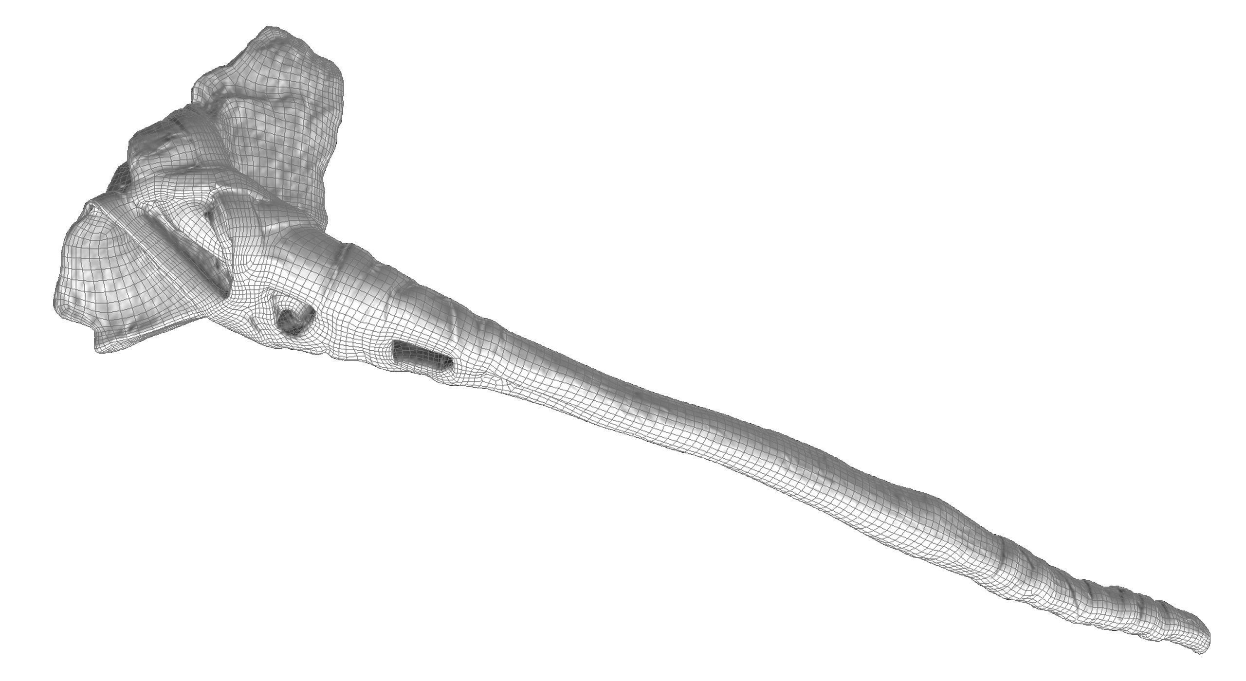  3D Real Primitive Axe Stone Low-poly 3D model_25