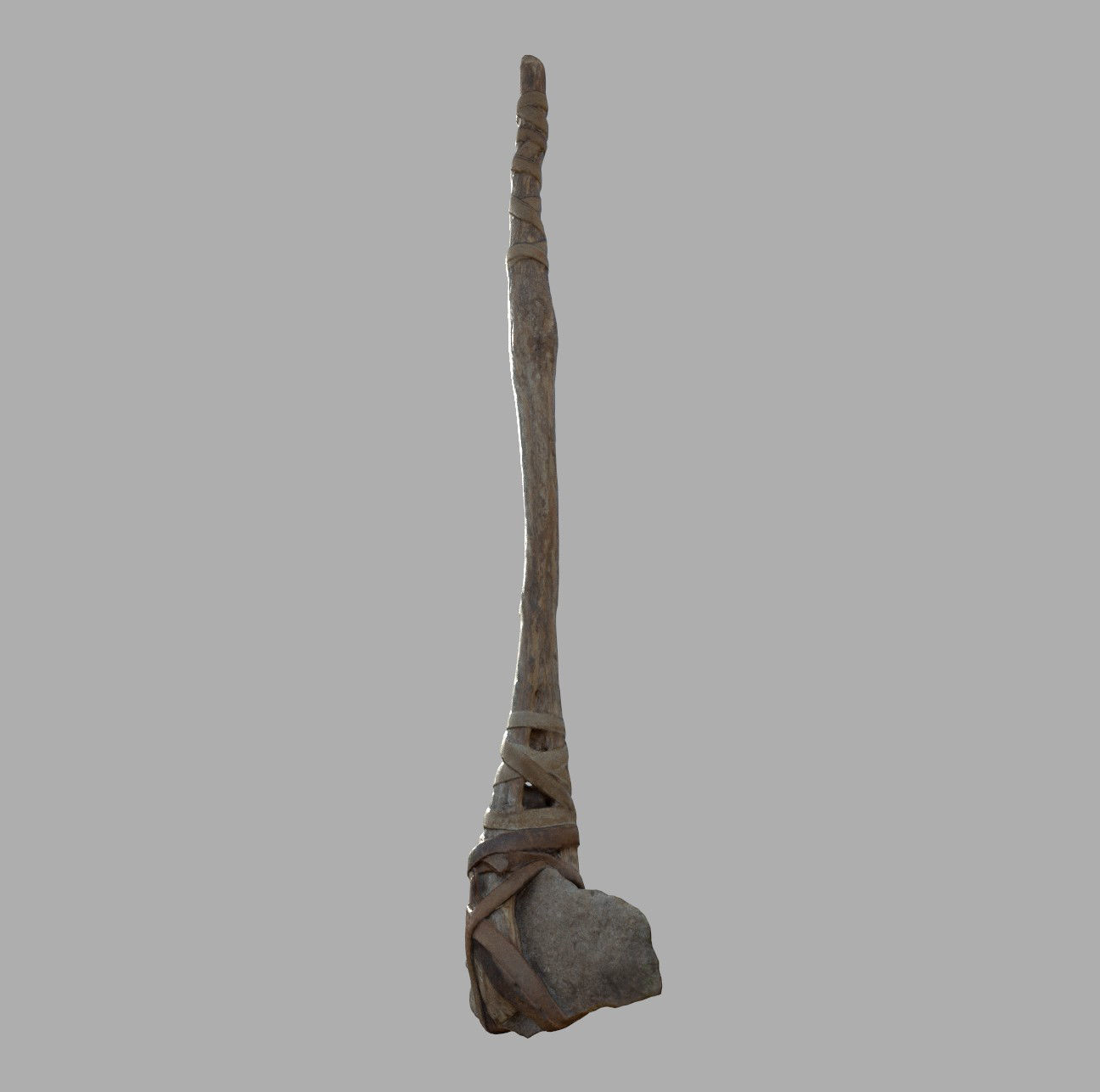  3D Real Primitive Axe Stone Low-poly 3D model_15