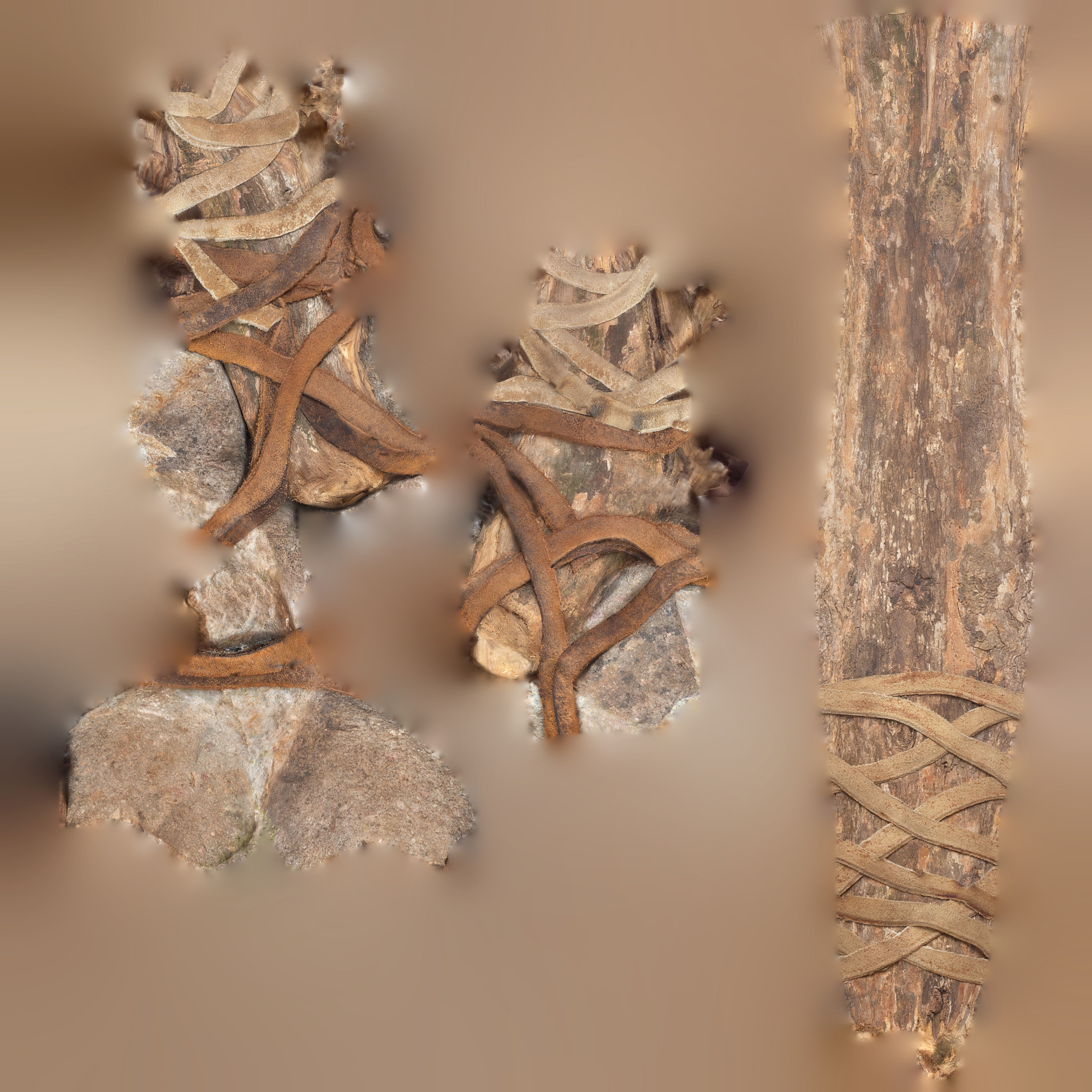  3D Real Primitive Axe Stone Low-poly 3D model_2