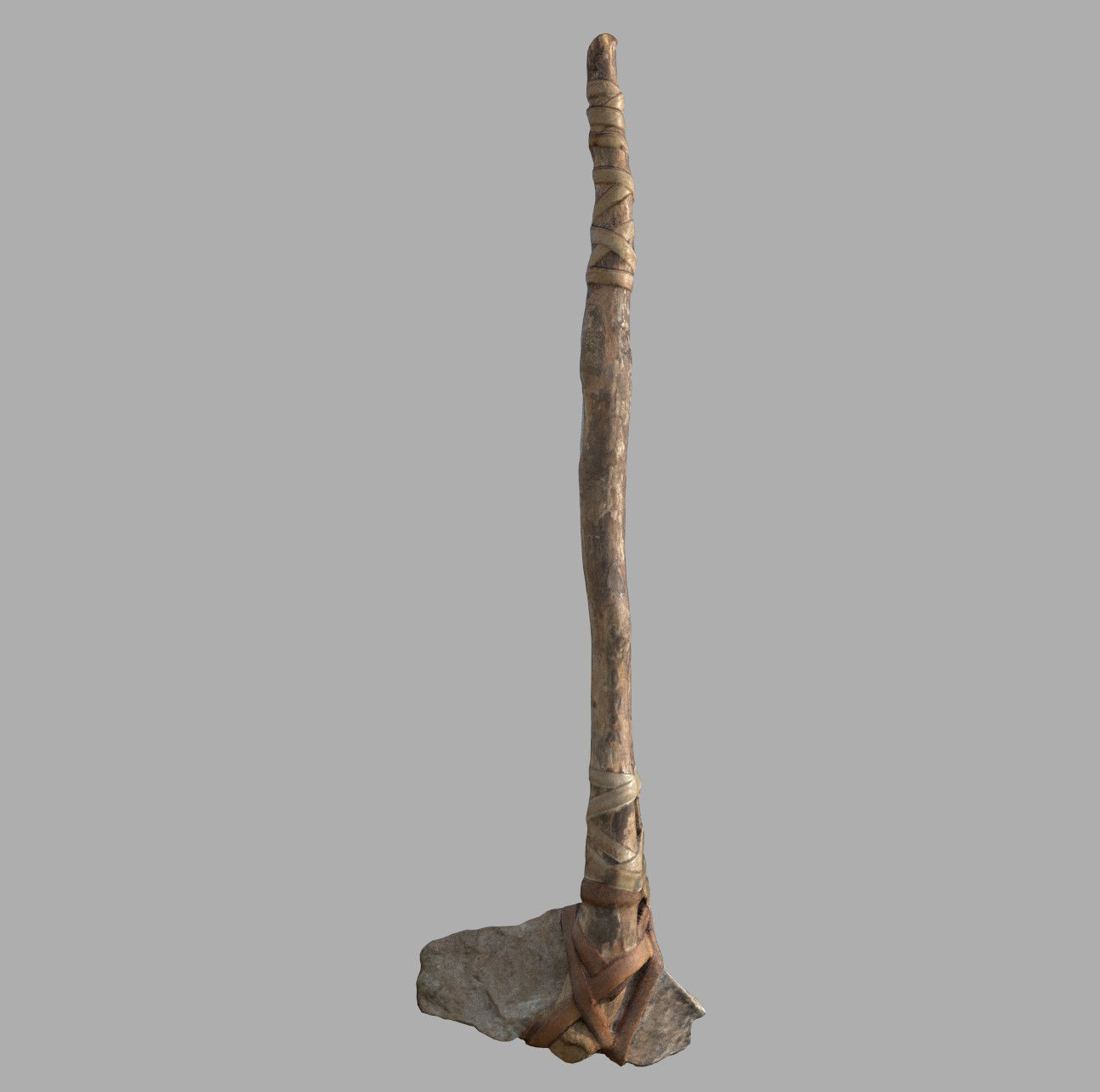  3D Real Primitive Axe Stone Low-poly 3D model_12