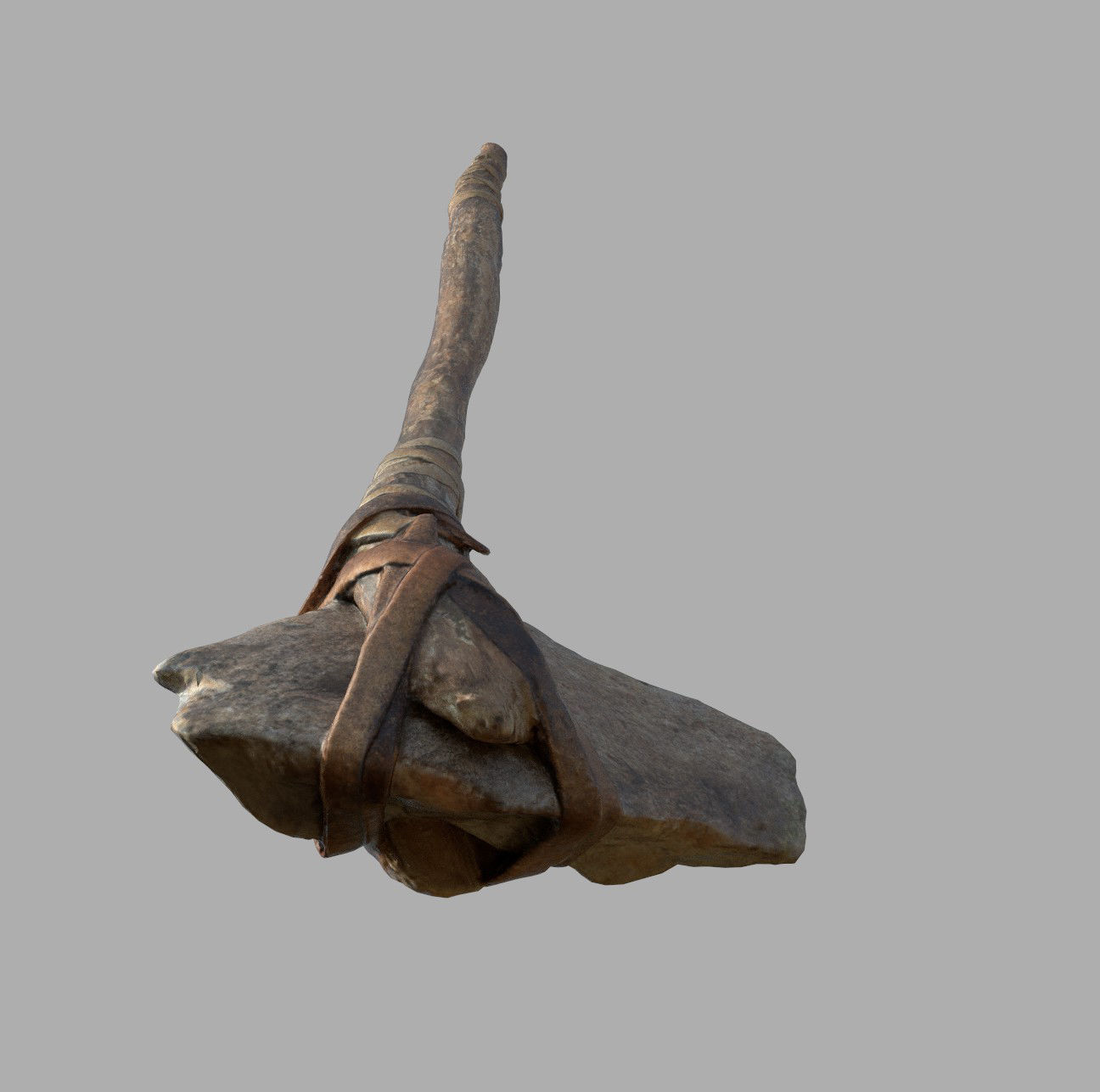  3D Real Primitive Axe Stone Low-poly 3D model_22