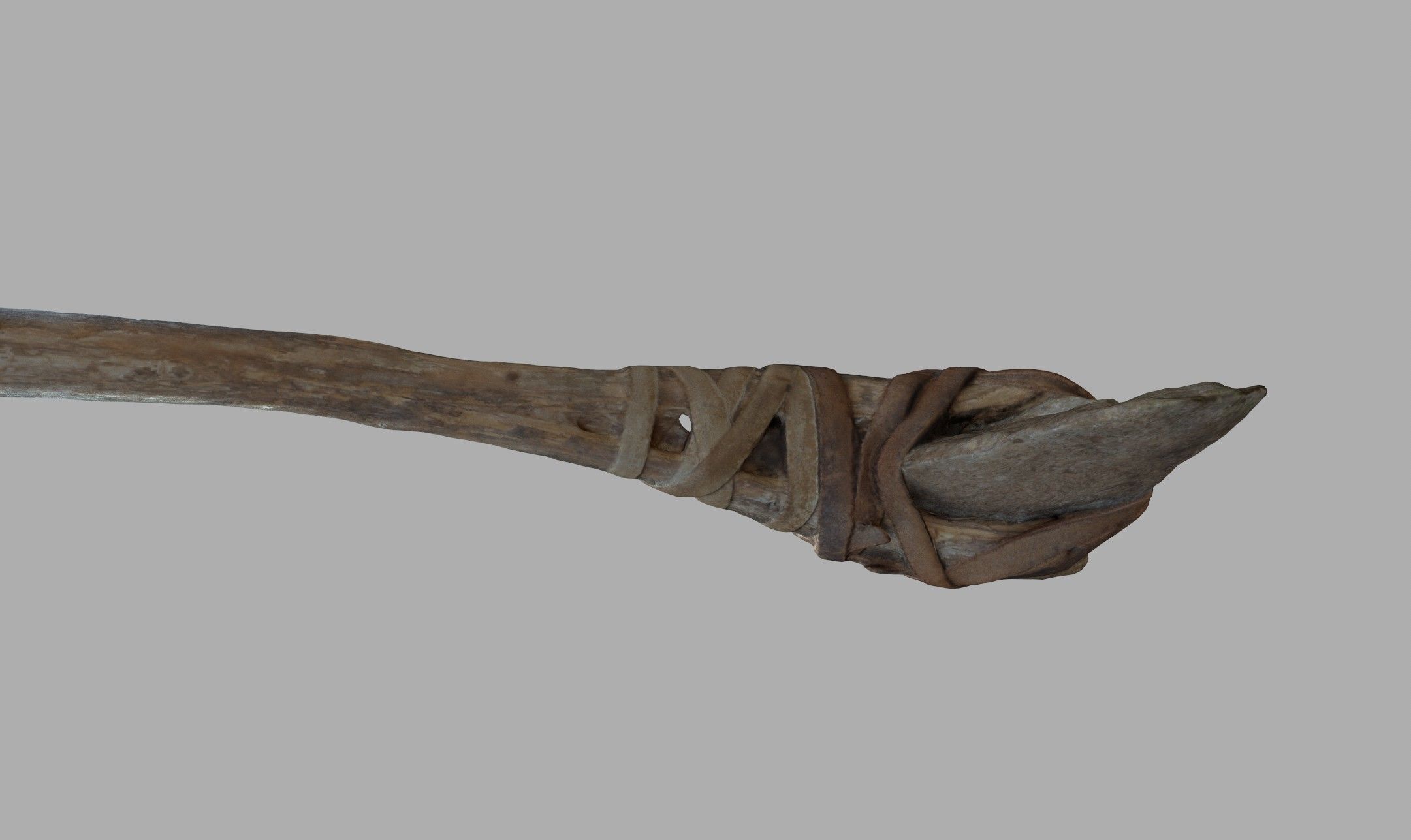  3D Real Primitive Axe Stone Low-poly 3D model_7