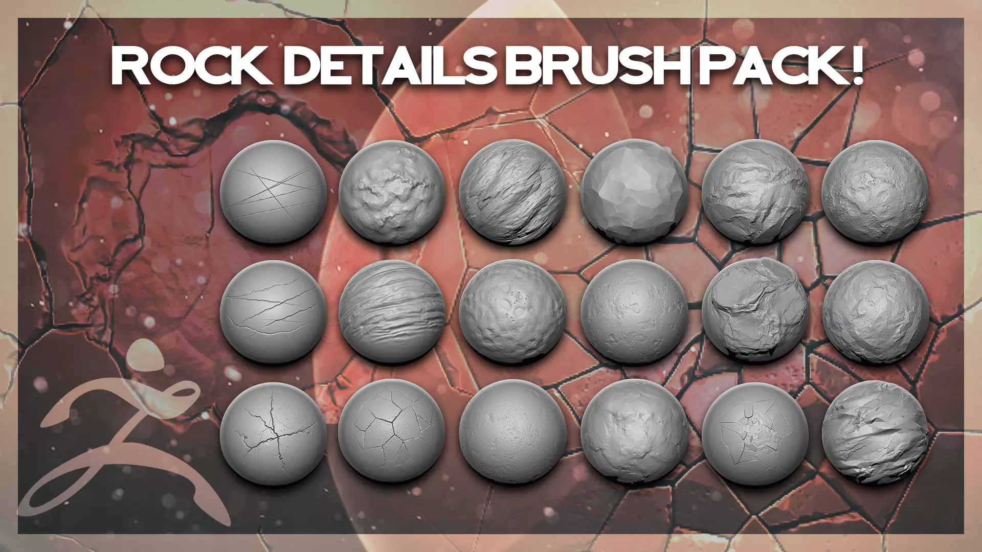 Rocks Details Brush Pack - 32 Brushes 3D model_0