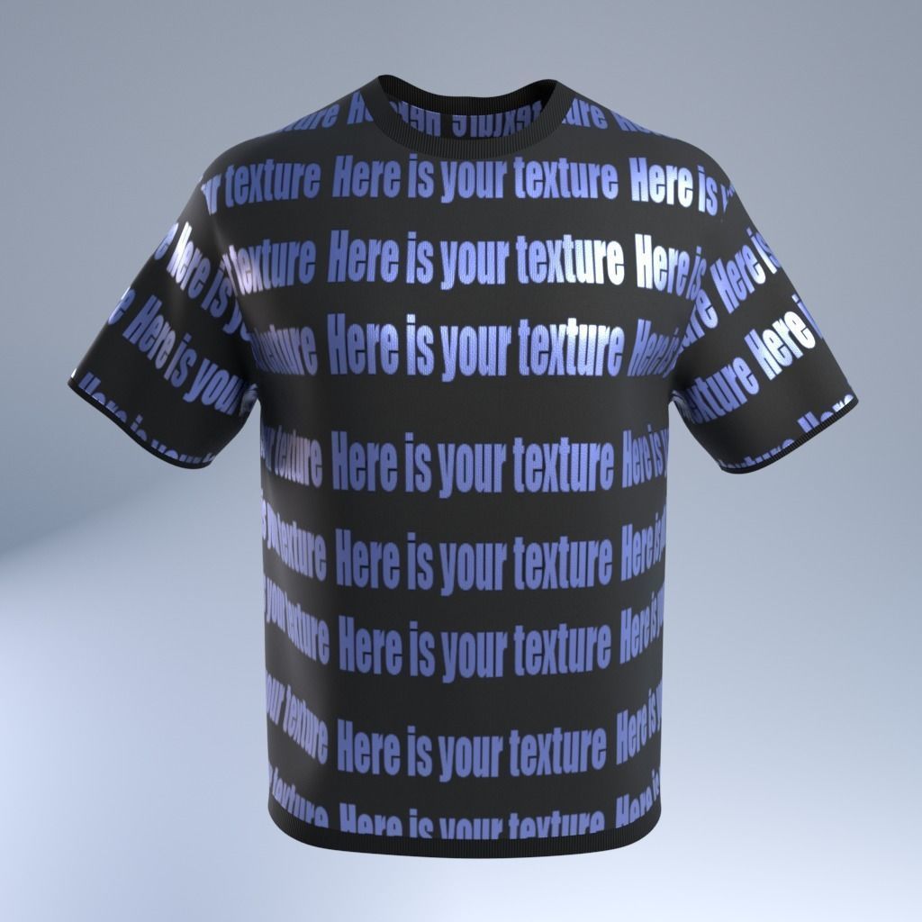 T-Shirt Low-poly 3D model_14