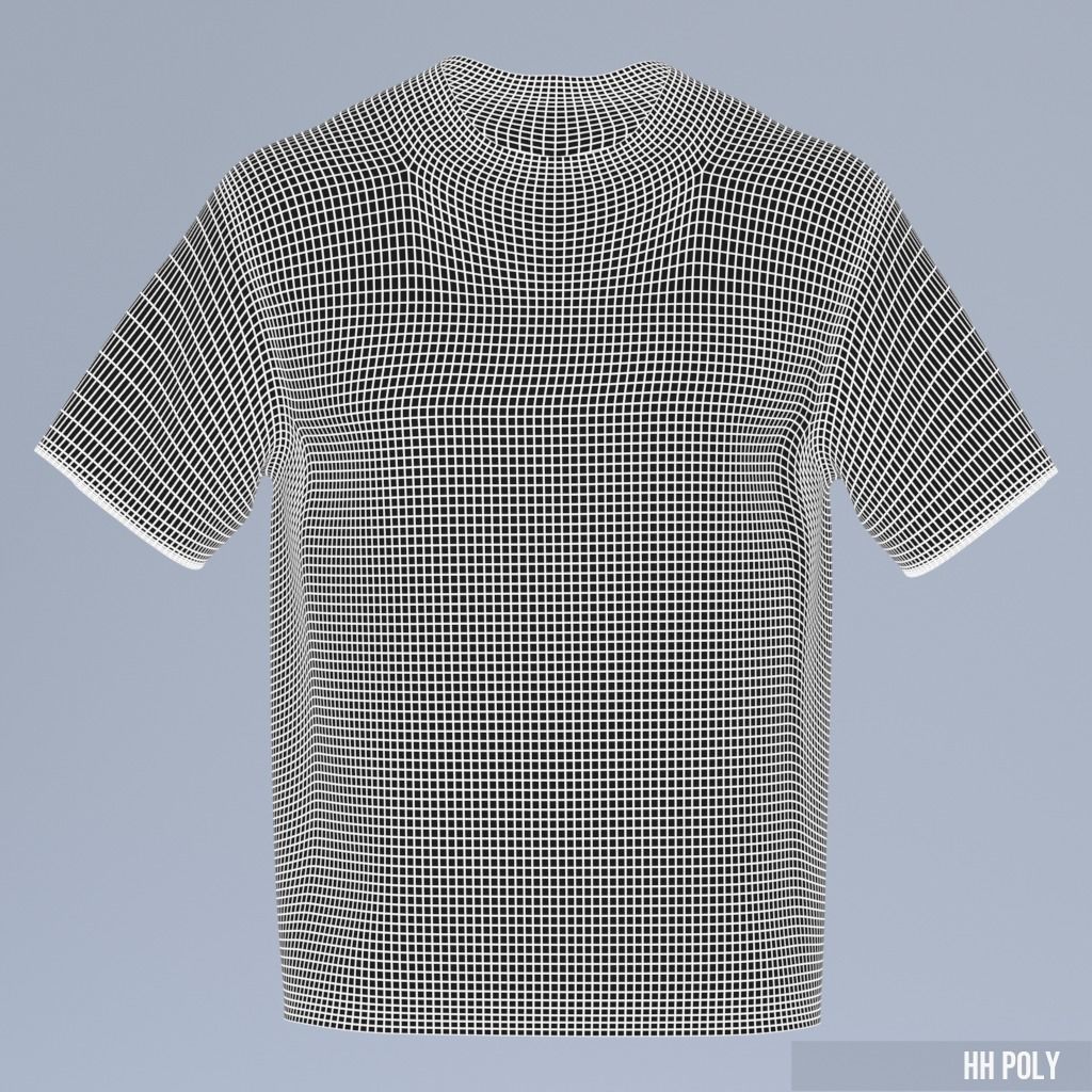 T-Shirt Low-poly 3D model_25