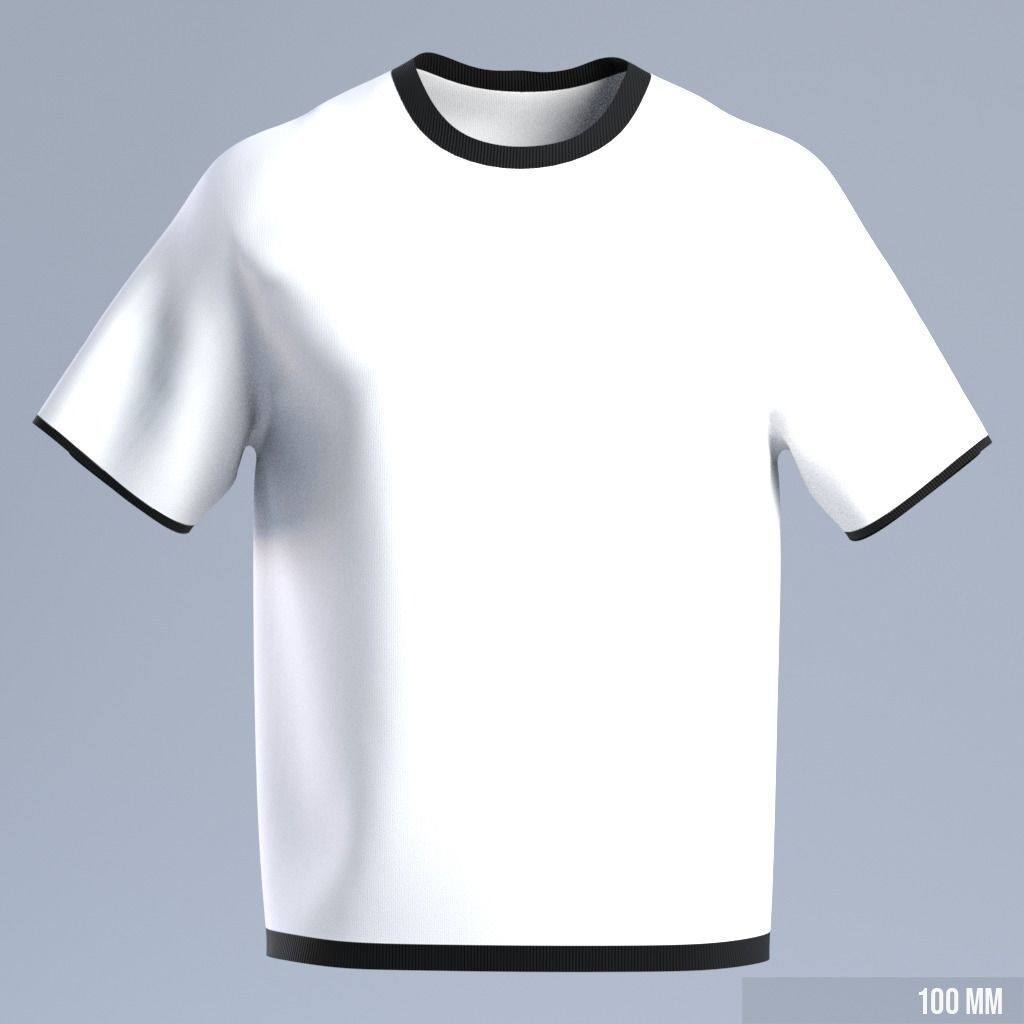 T-Shirt Low-poly 3D model_10