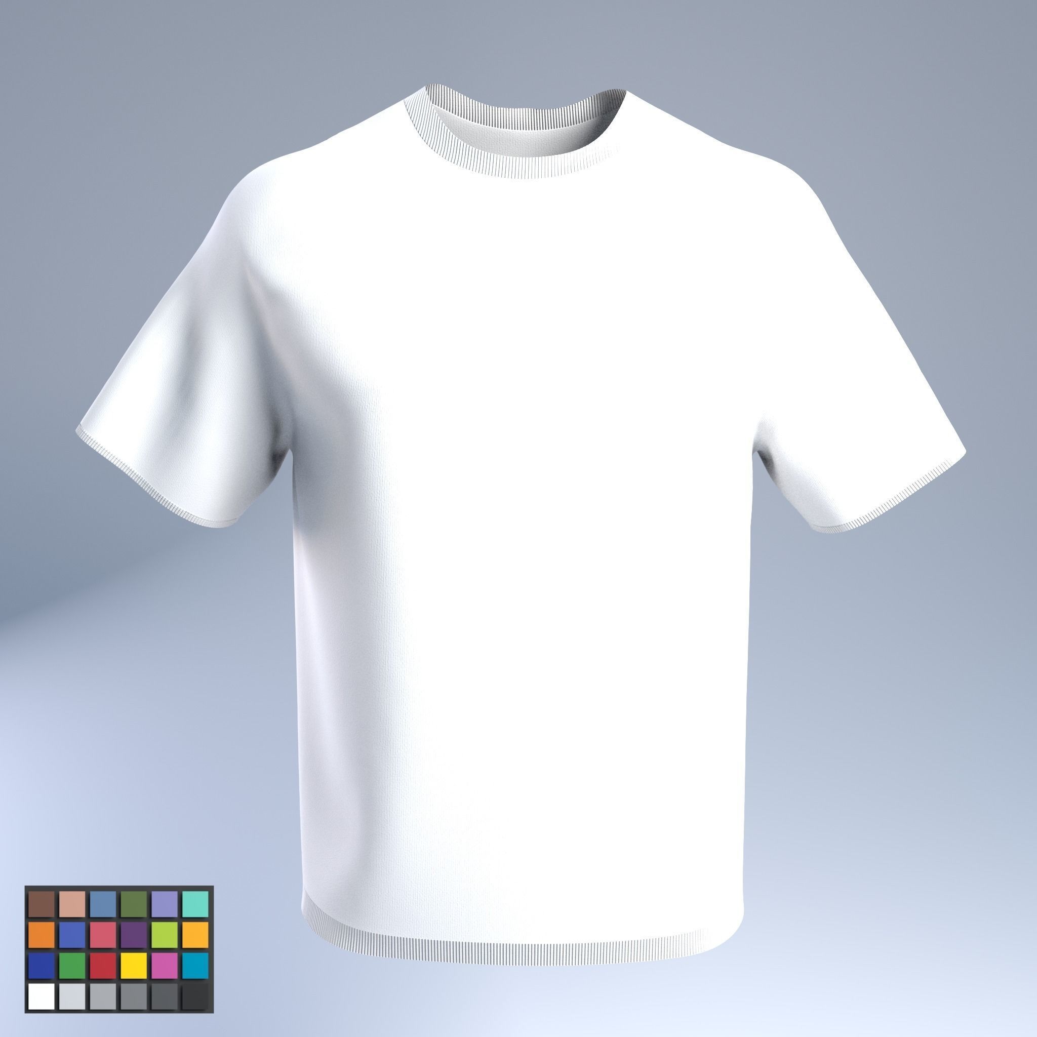 T-Shirt Low-poly 3D model_3
