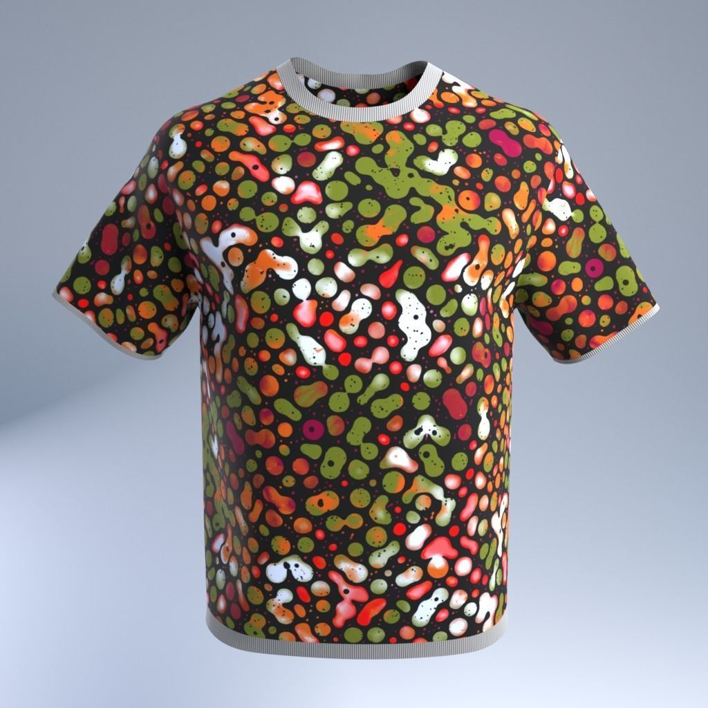 T-Shirt Low-poly 3D model_16