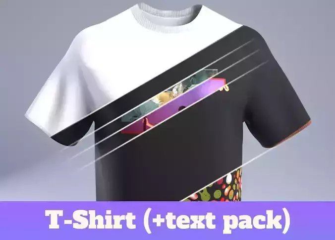 T-Shirt Low-poly 3D model