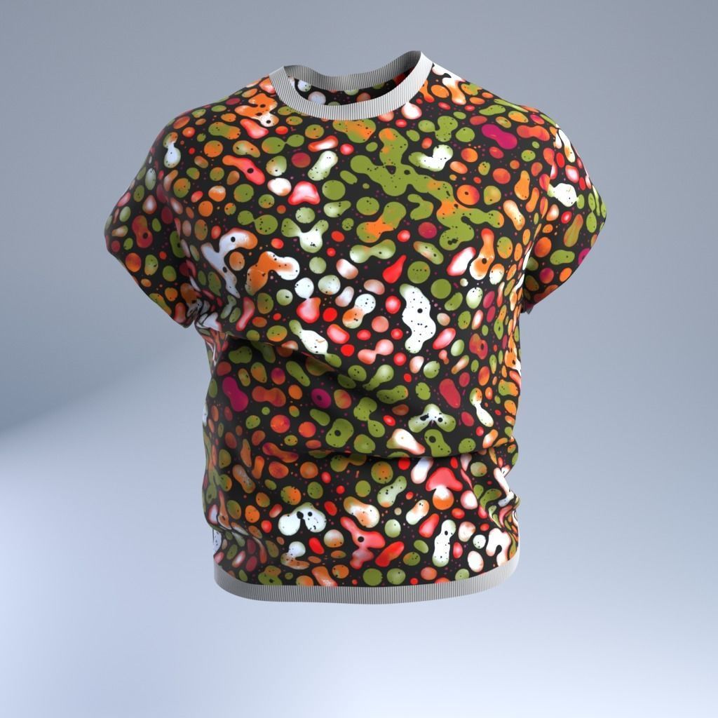 T-Shirt Low-poly 3D model_17