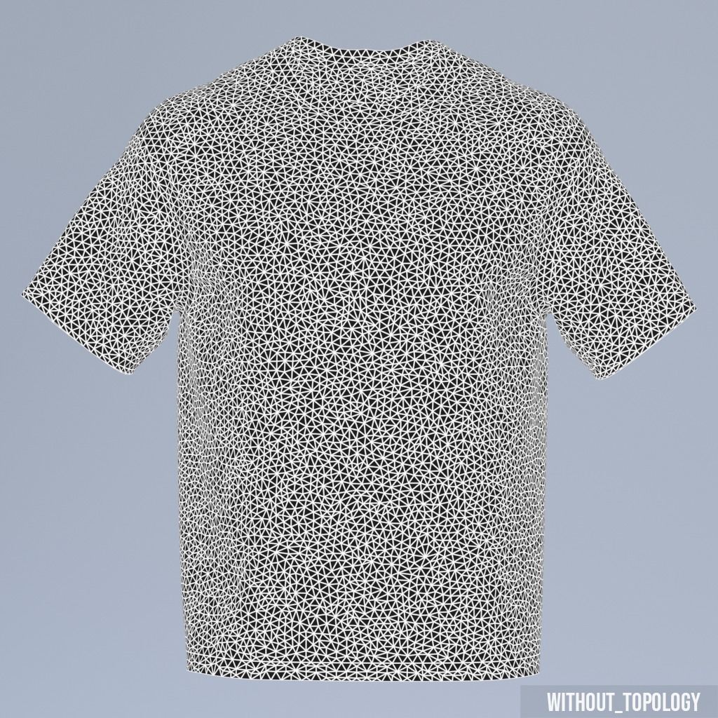 T-Shirt Low-poly 3D model_26