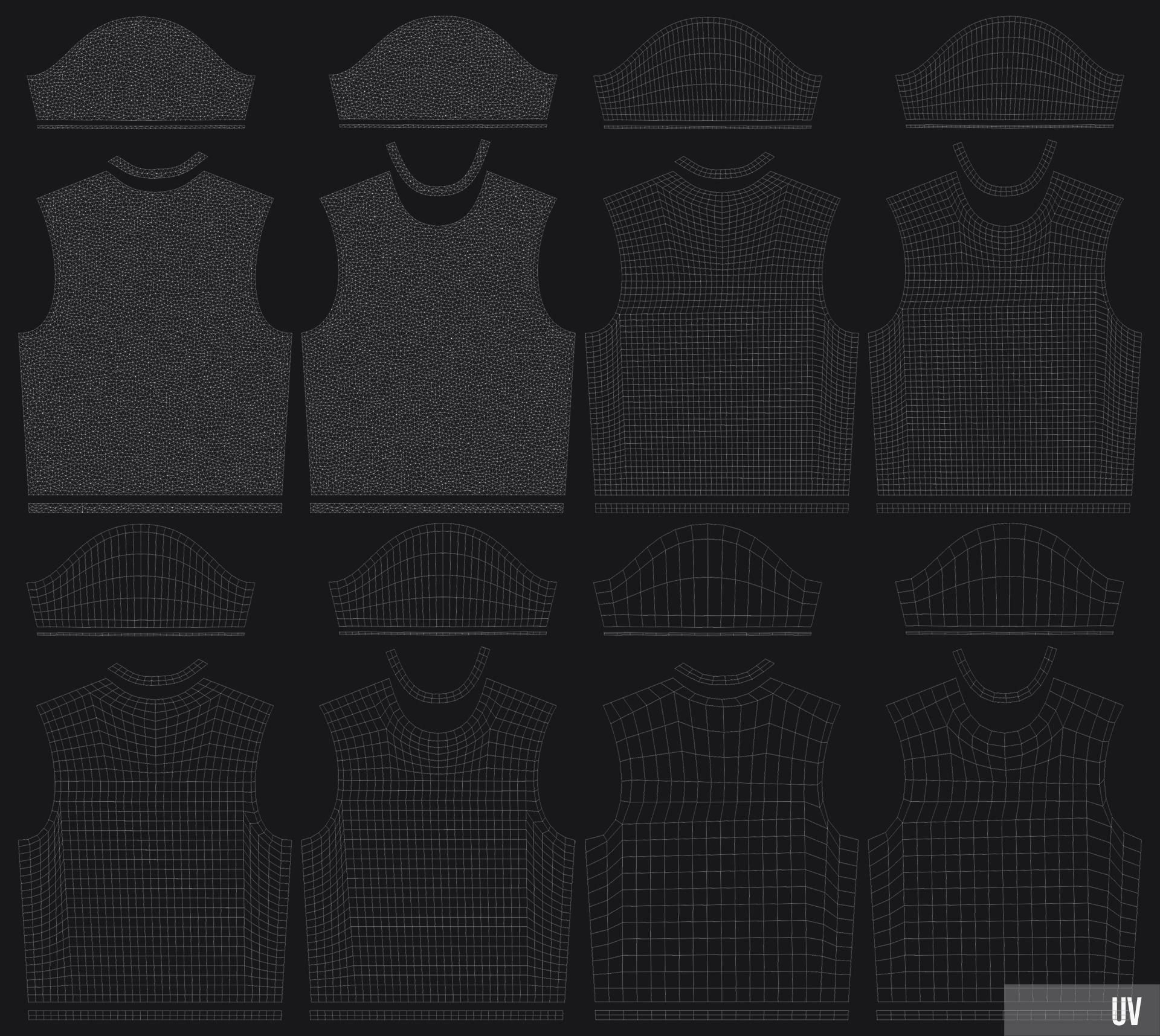 T-Shirt Low-poly 3D model_27