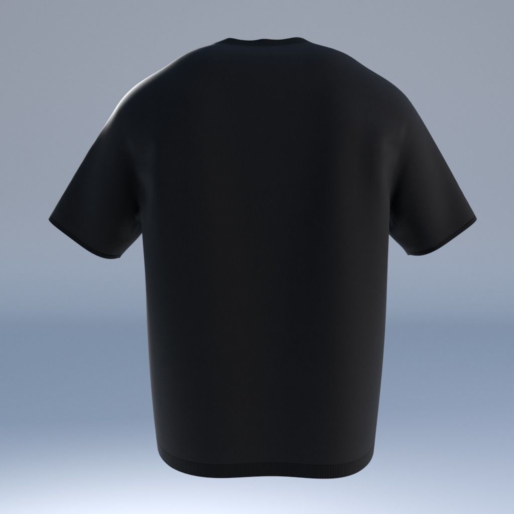 T-Shirt Low-poly 3D model_6
